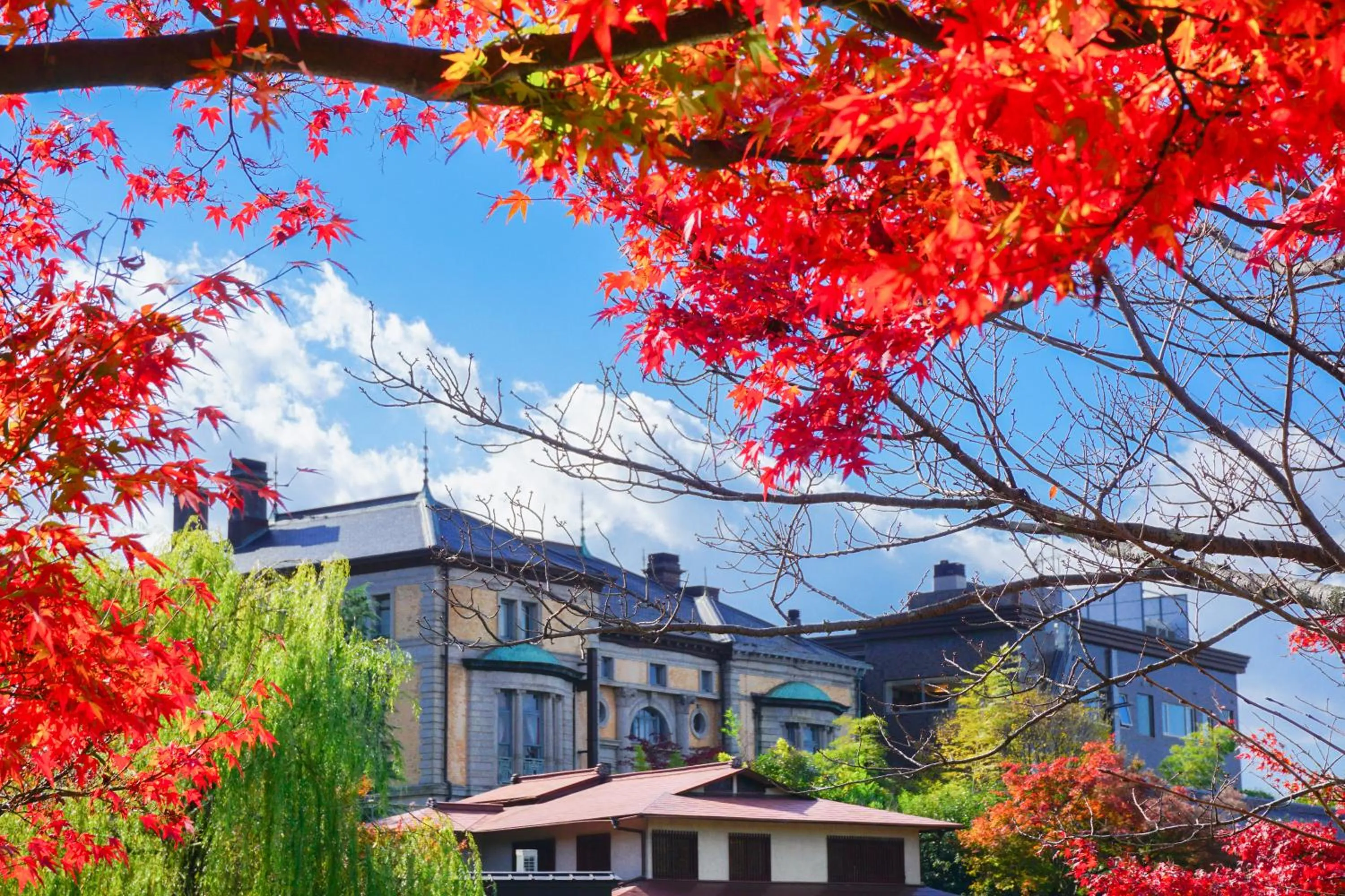 Property building in Hotel Chourakukan Kyoto Gion 長楽館 京都