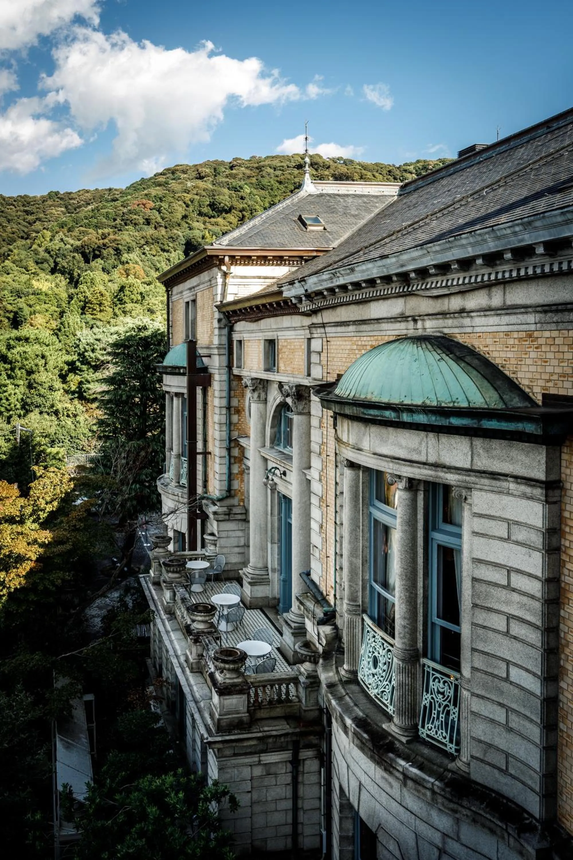 Property building in Hotel Chourakukan Kyoto Gion 長楽館 京都