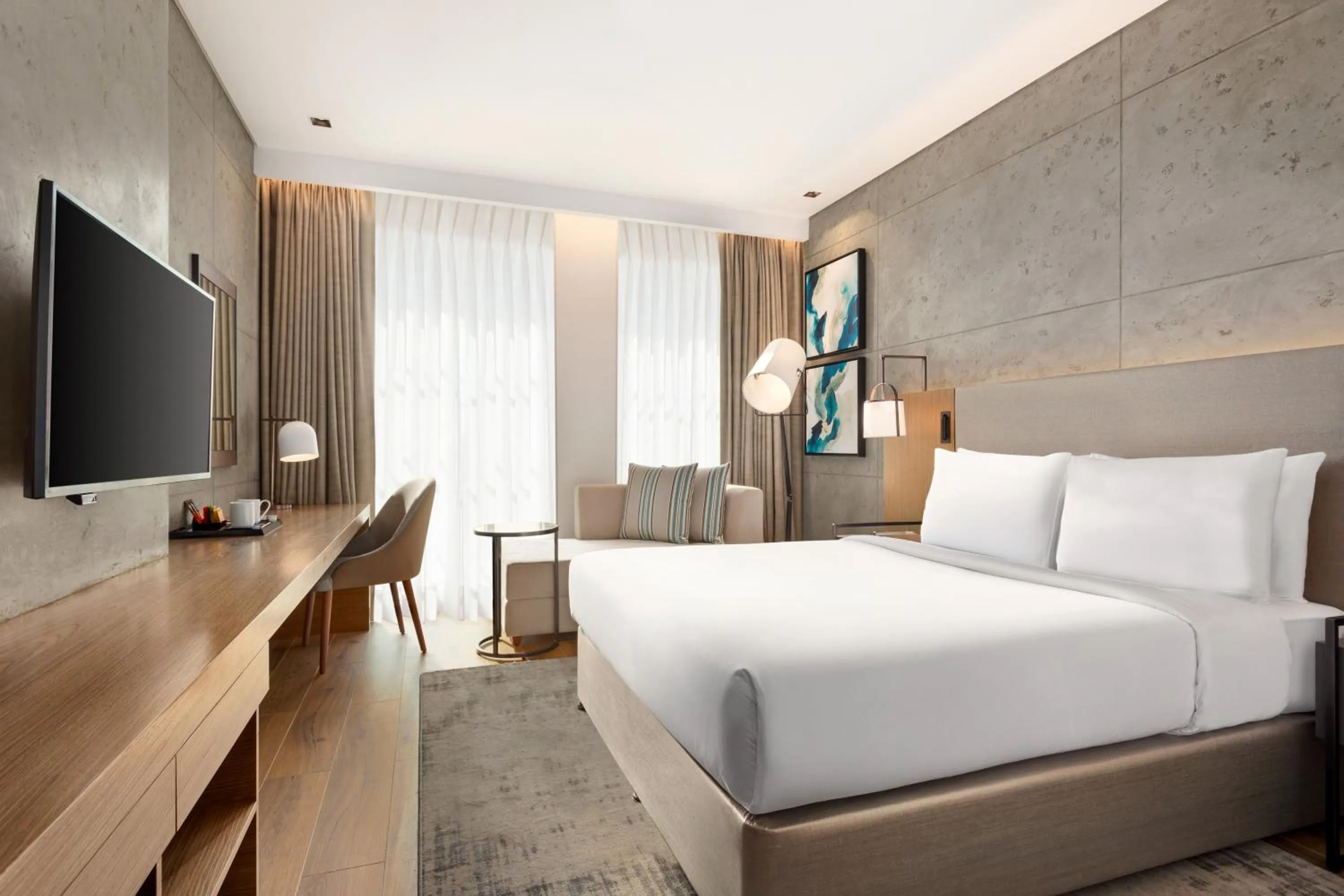 Bedroom, Bed in Mercure Dubai Gold District