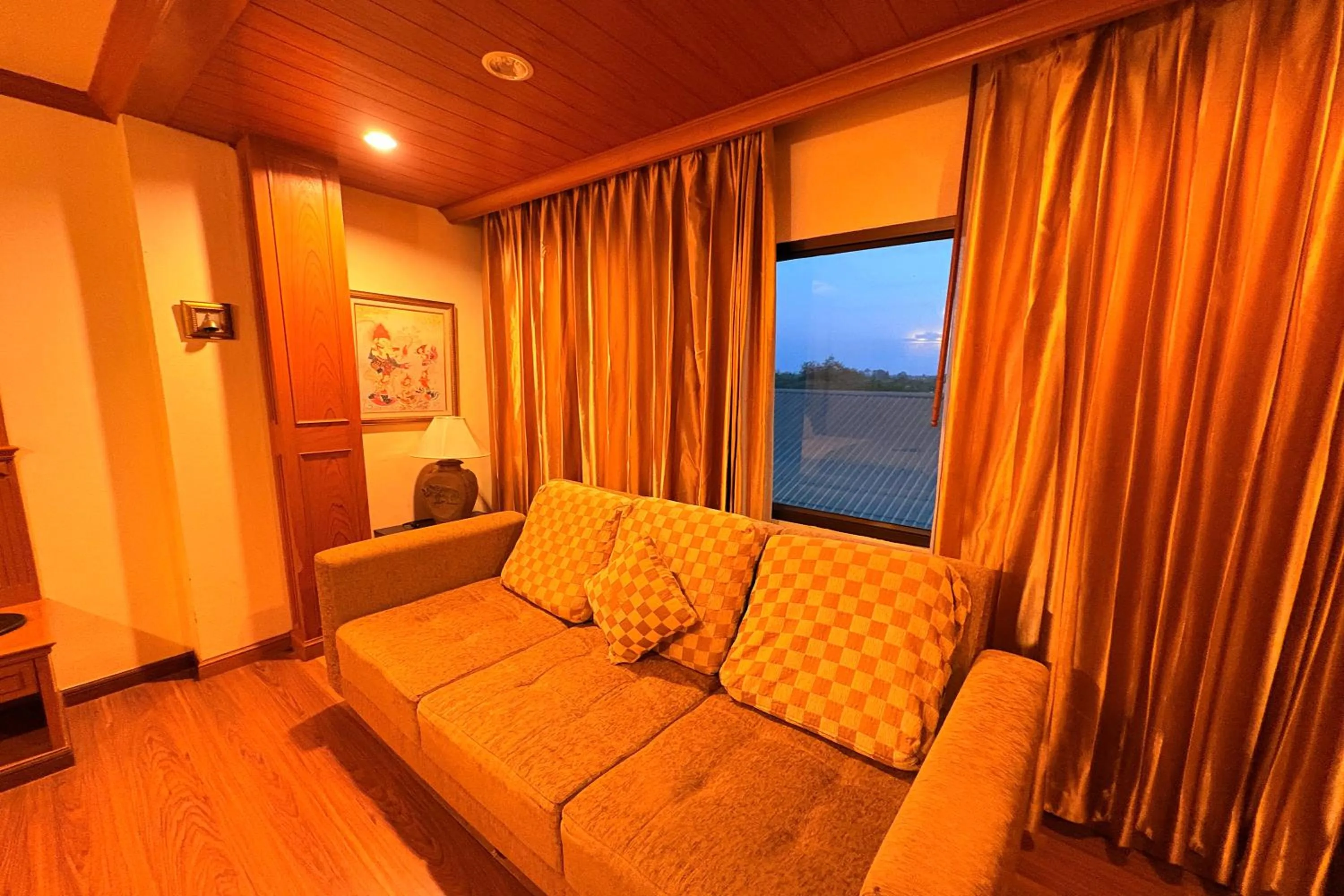 Seating area in Taksila Hotel