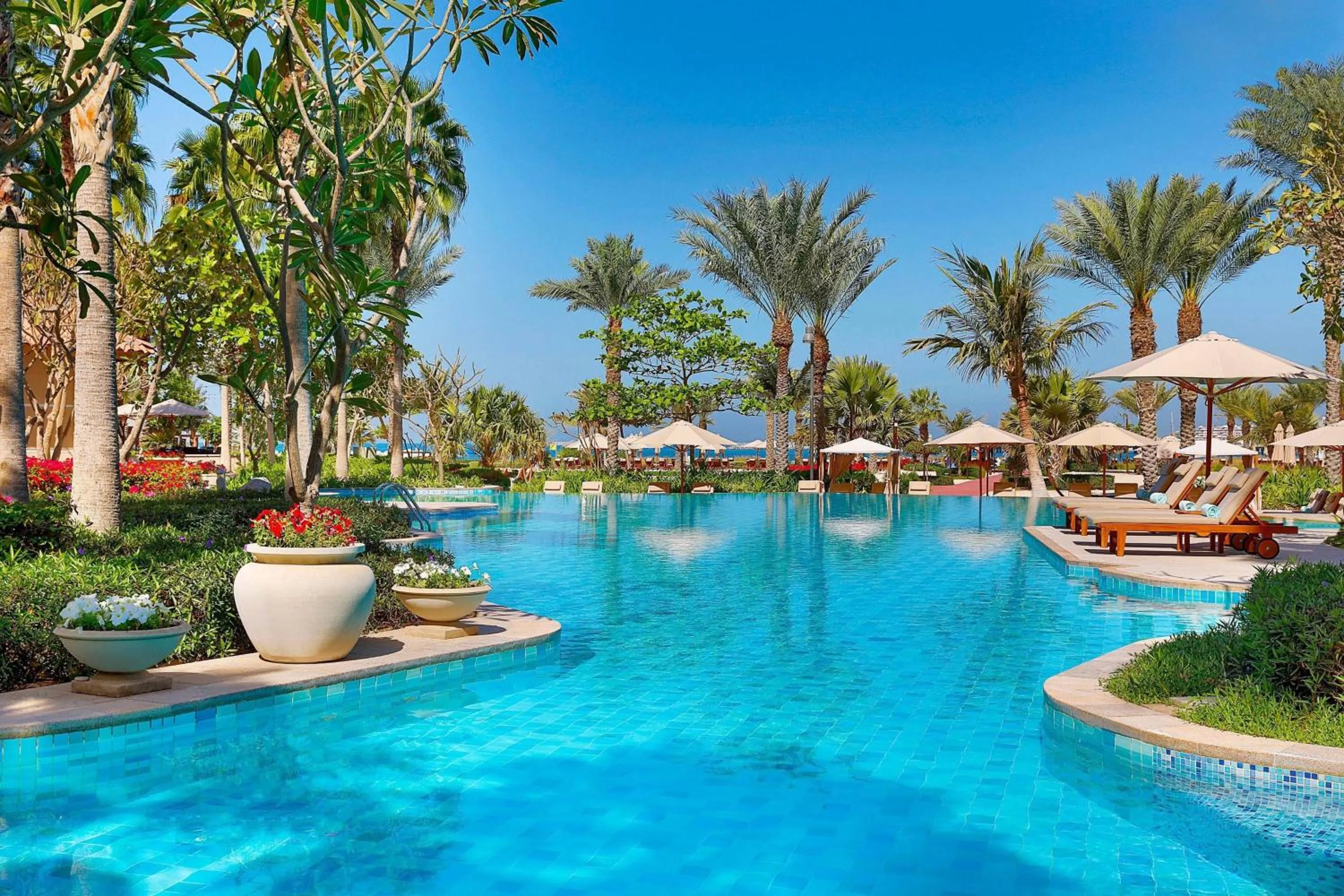Swimming pool in The Ritz-Carlton, Dubai