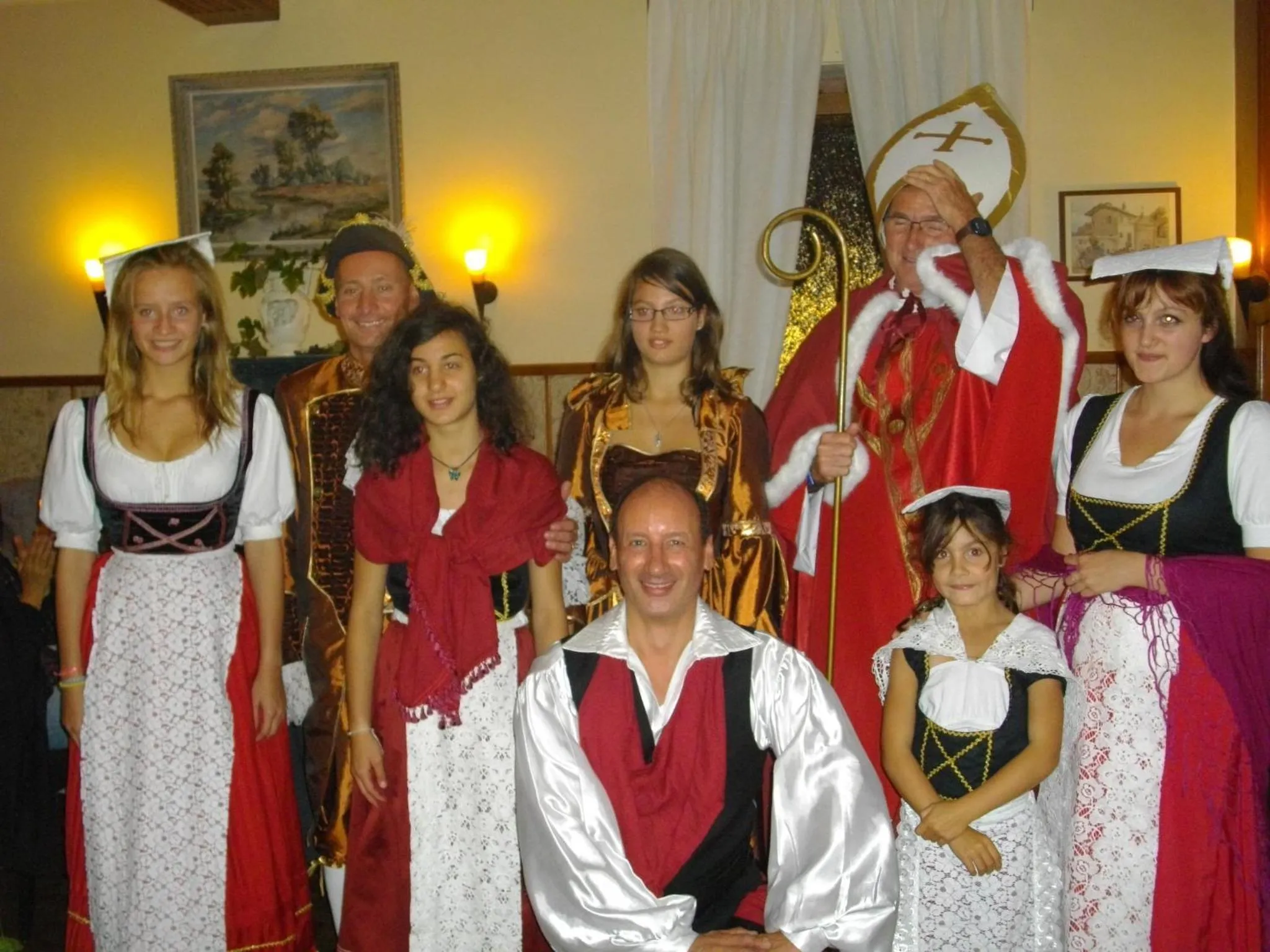 People in Logis Hôtel Restaurant La Tête Des Faux