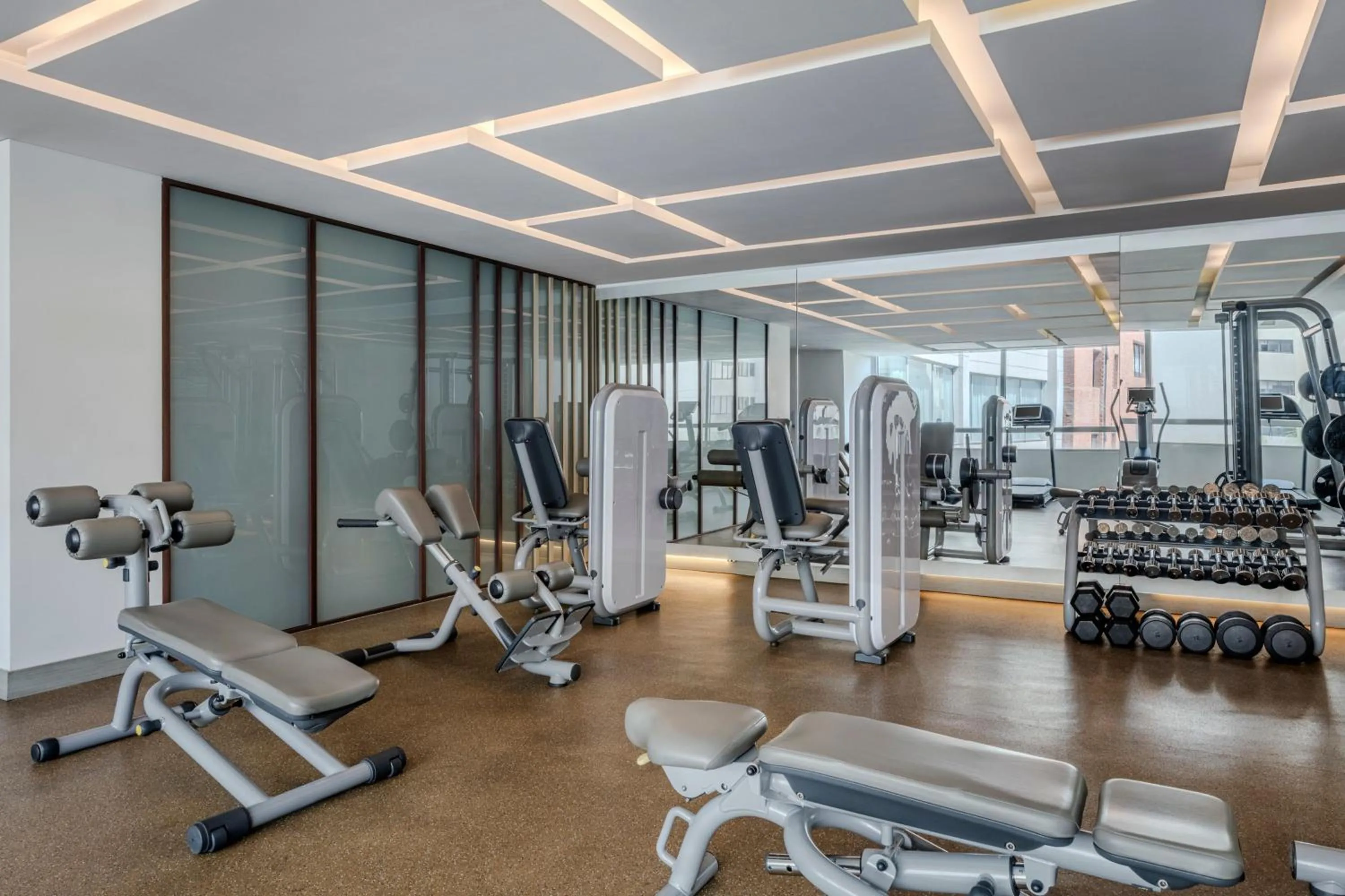 Fitness centre/facilities in Cali Marriott Hotel