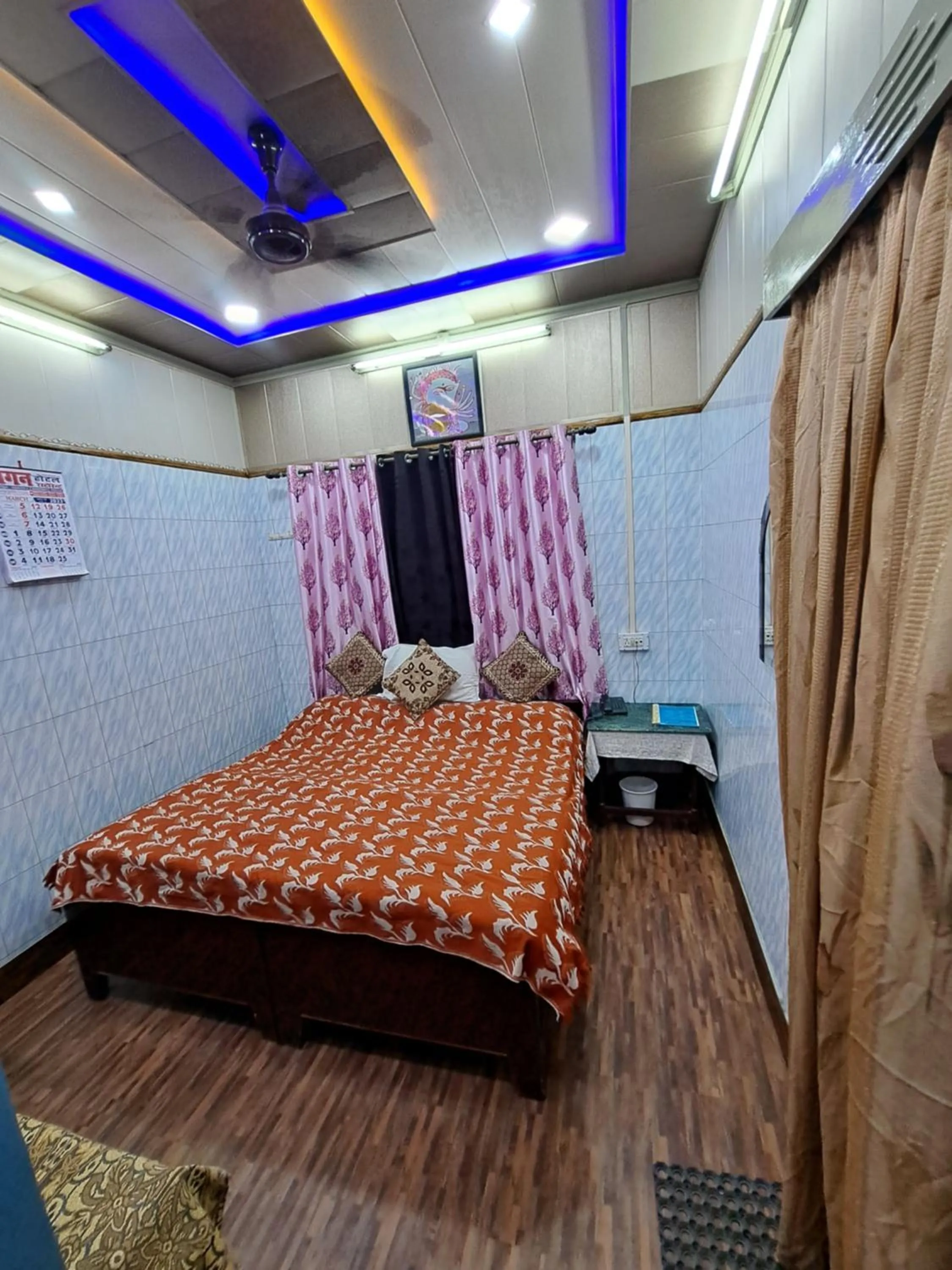 Bed in Jagan Hotel & Restaurant