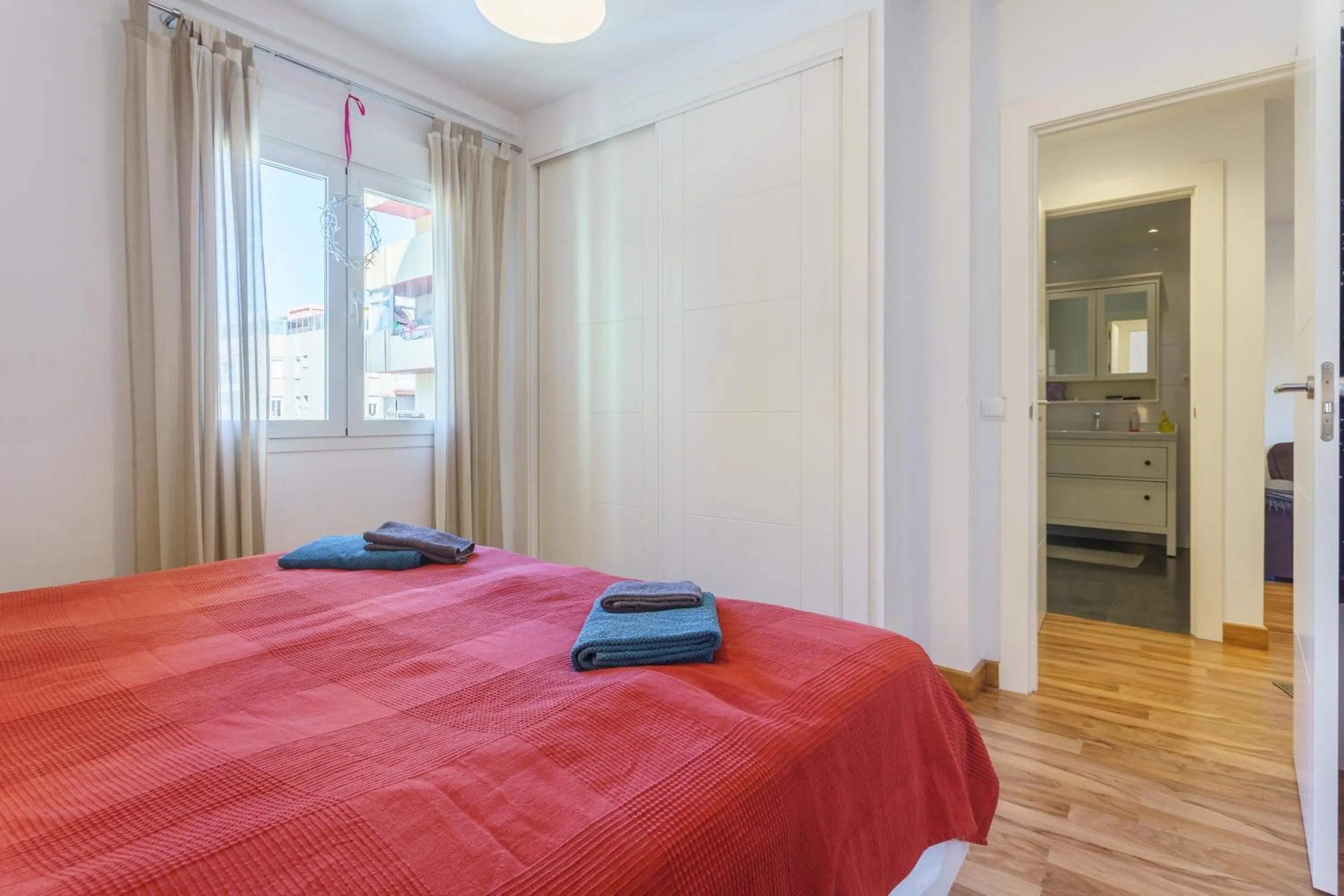 Living room, Bed in Apartment Los Boliches Diana I