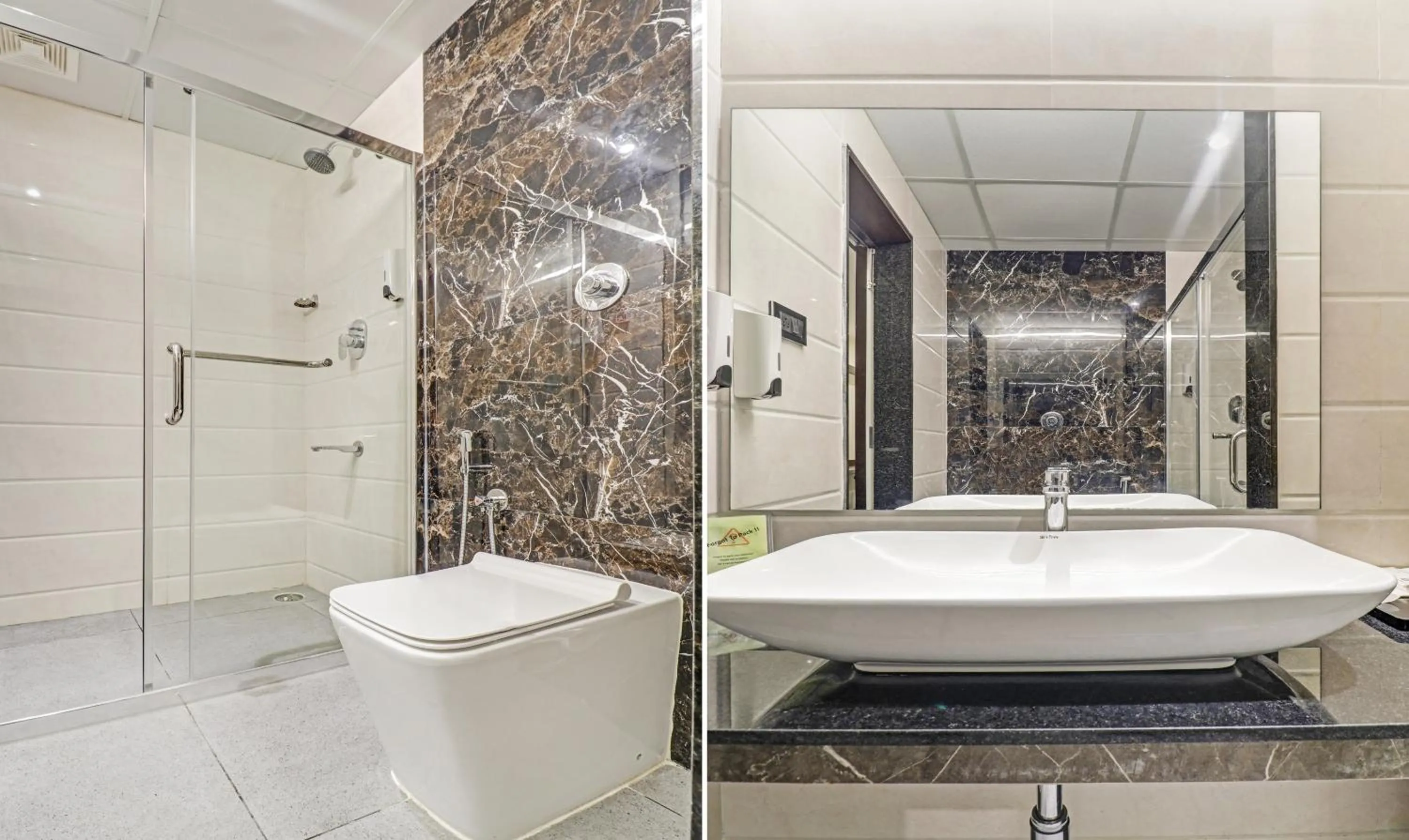 Bathroom in Treebo Premium Raj Vista Global Village