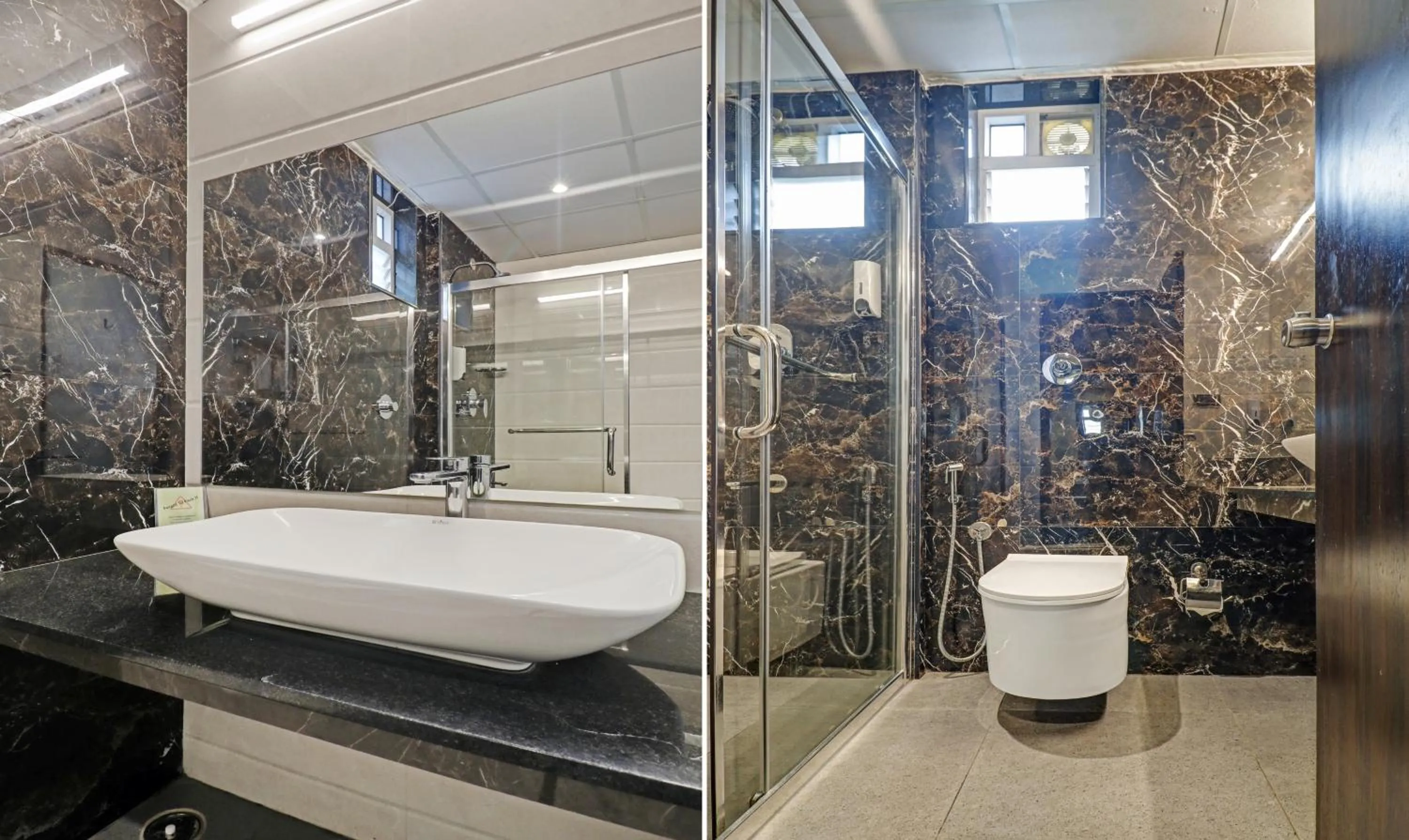 Bathroom in Treebo Premium Raj Vista Global Village