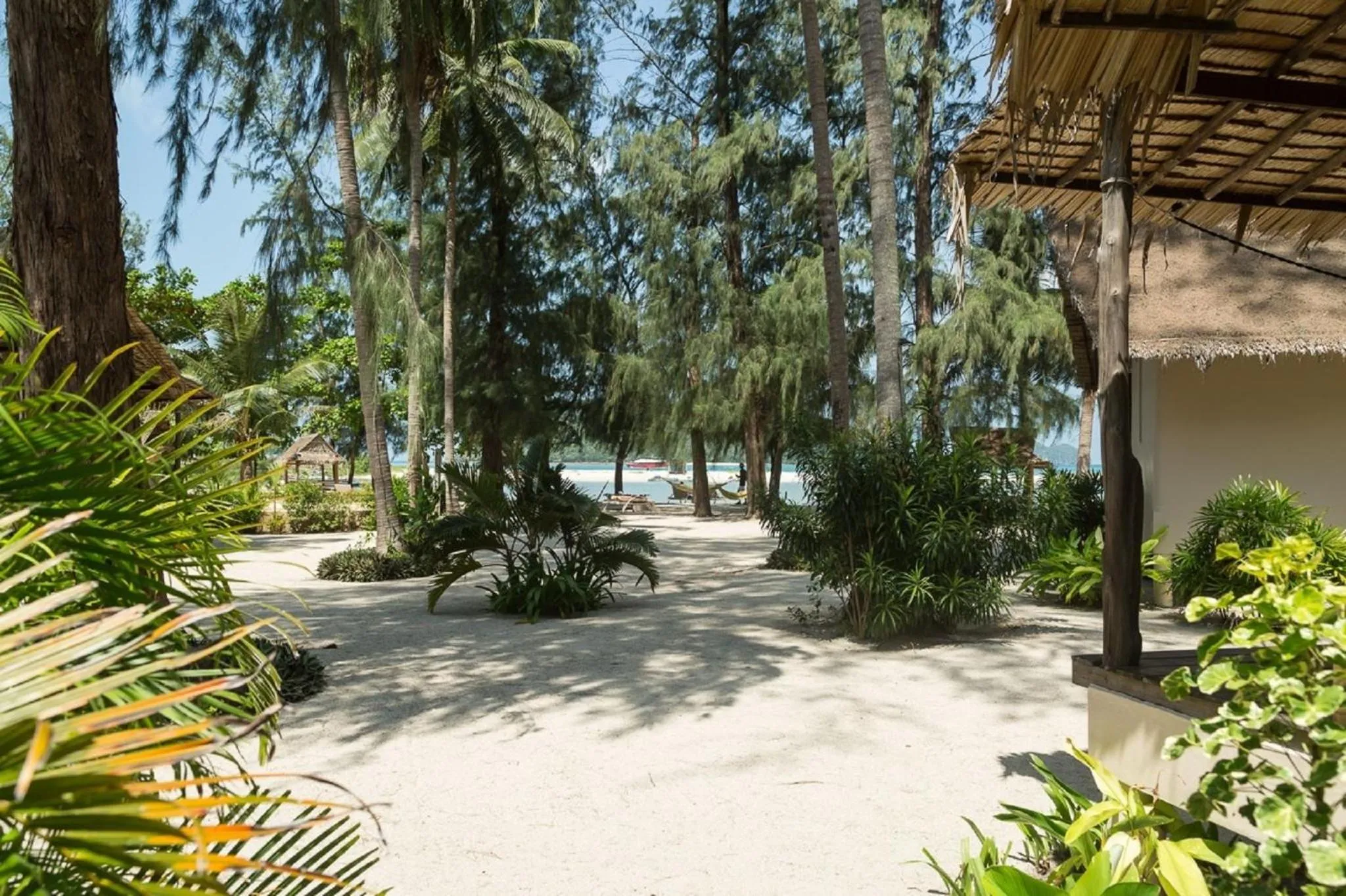 Sea view in Angkana Bungalows adults only