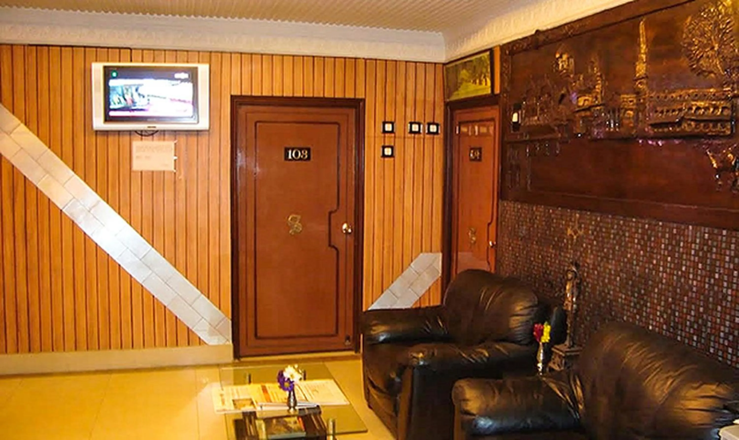 Seating area in Shila International