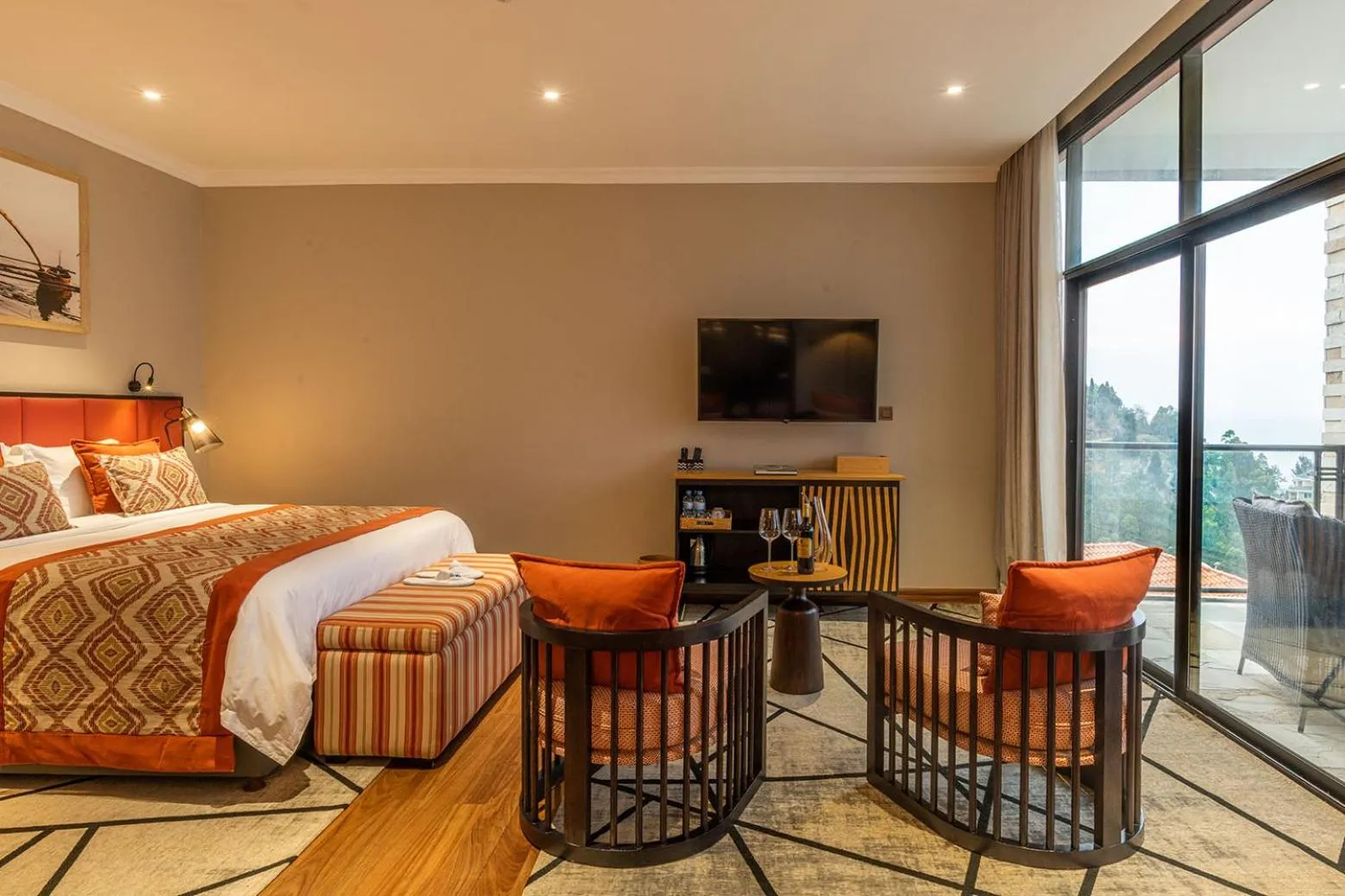 Bedroom, Bed in CLEO LAKE KIVU HOTEL