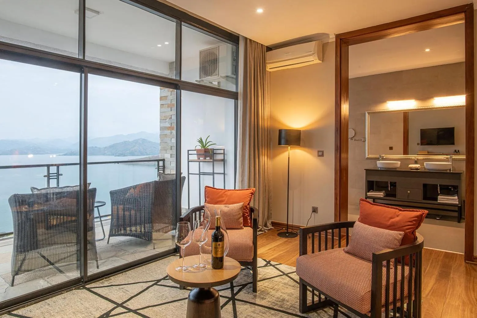 Seating area in CLEO LAKE KIVU HOTEL