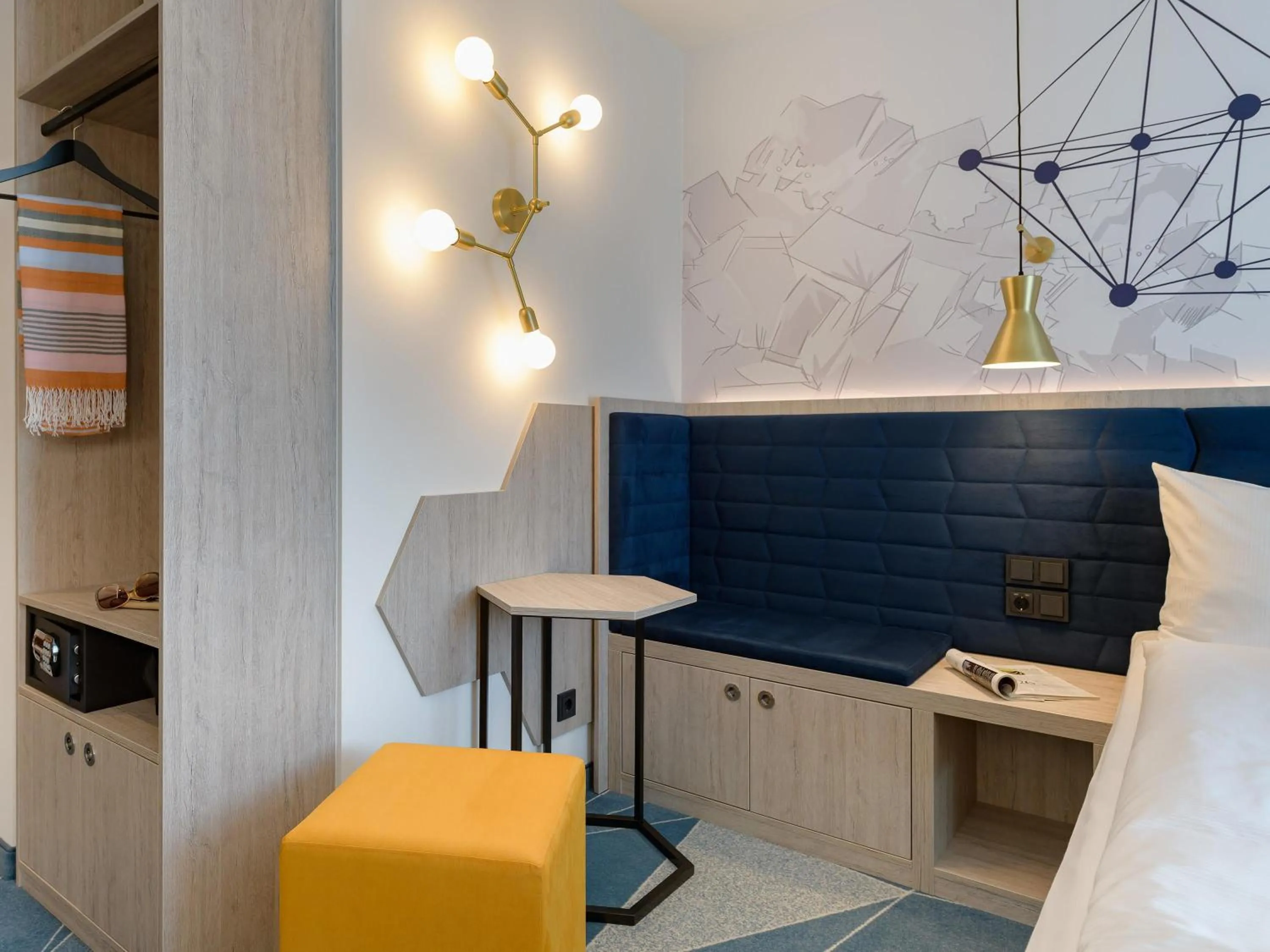 Bedroom, Bed in ibis Styles Bad Reichenhall