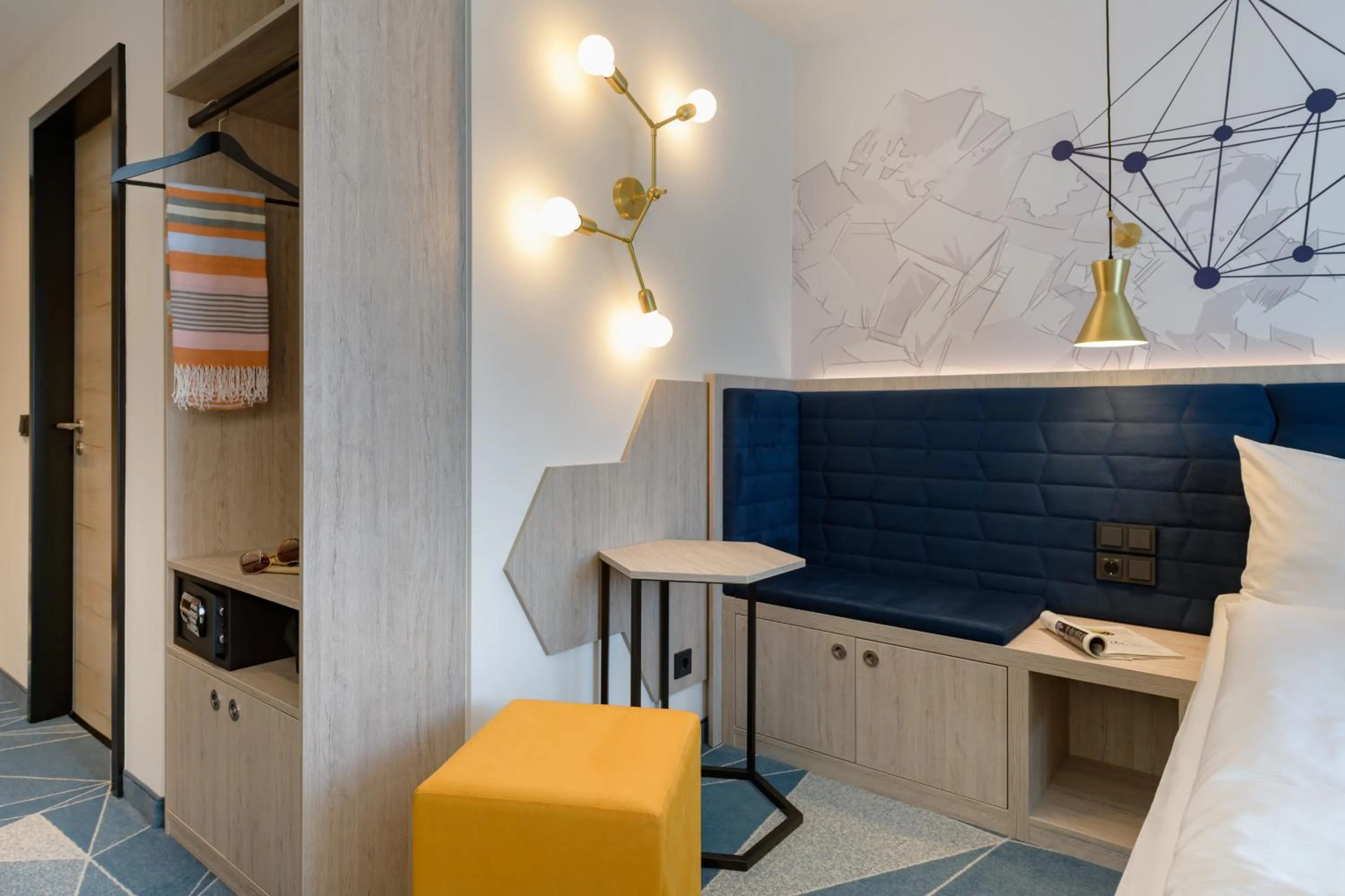 Decorative detail, Bed in ibis Styles Bad Reichenhall