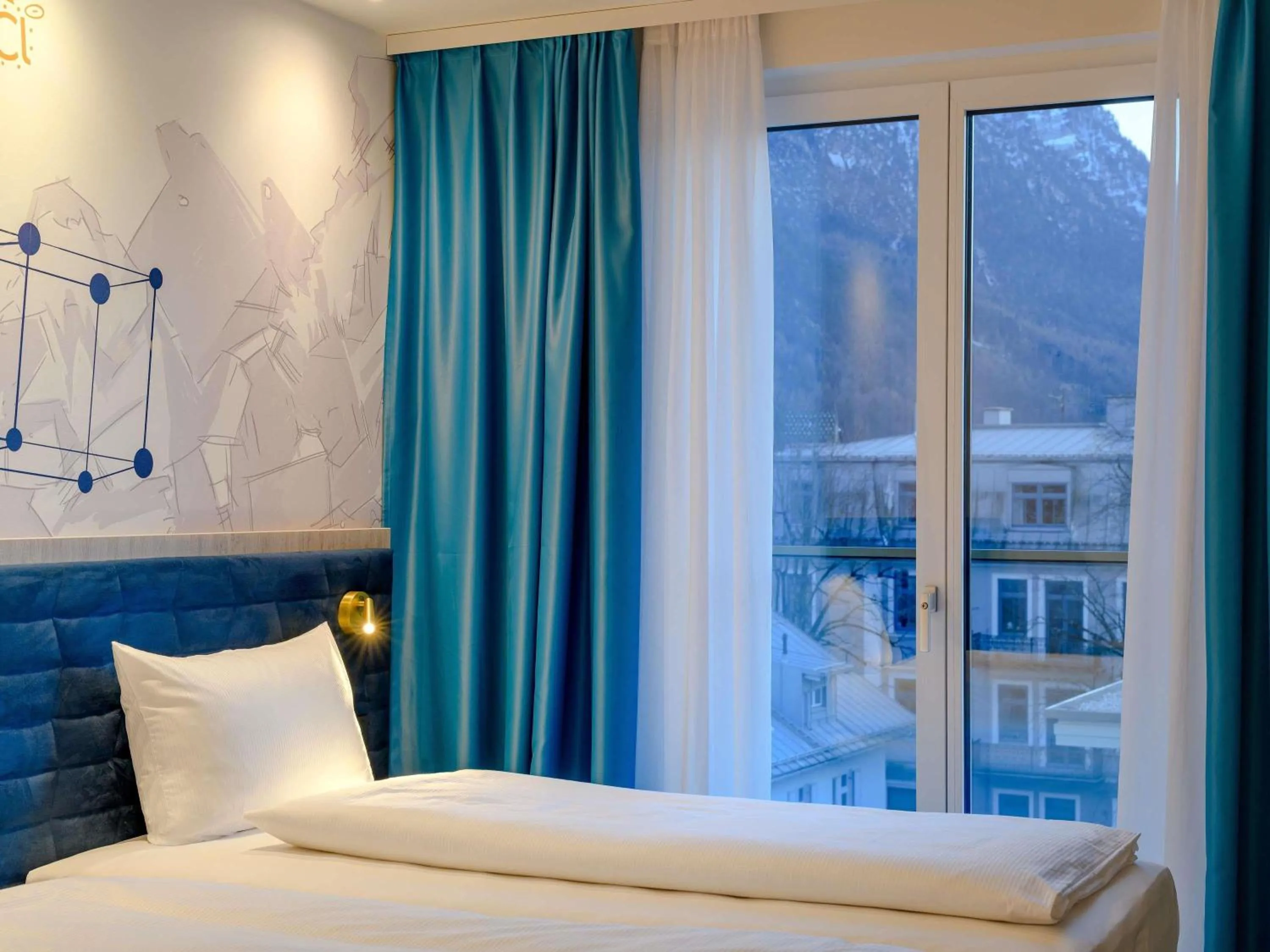 Bedroom, Bed in ibis Styles Bad Reichenhall
