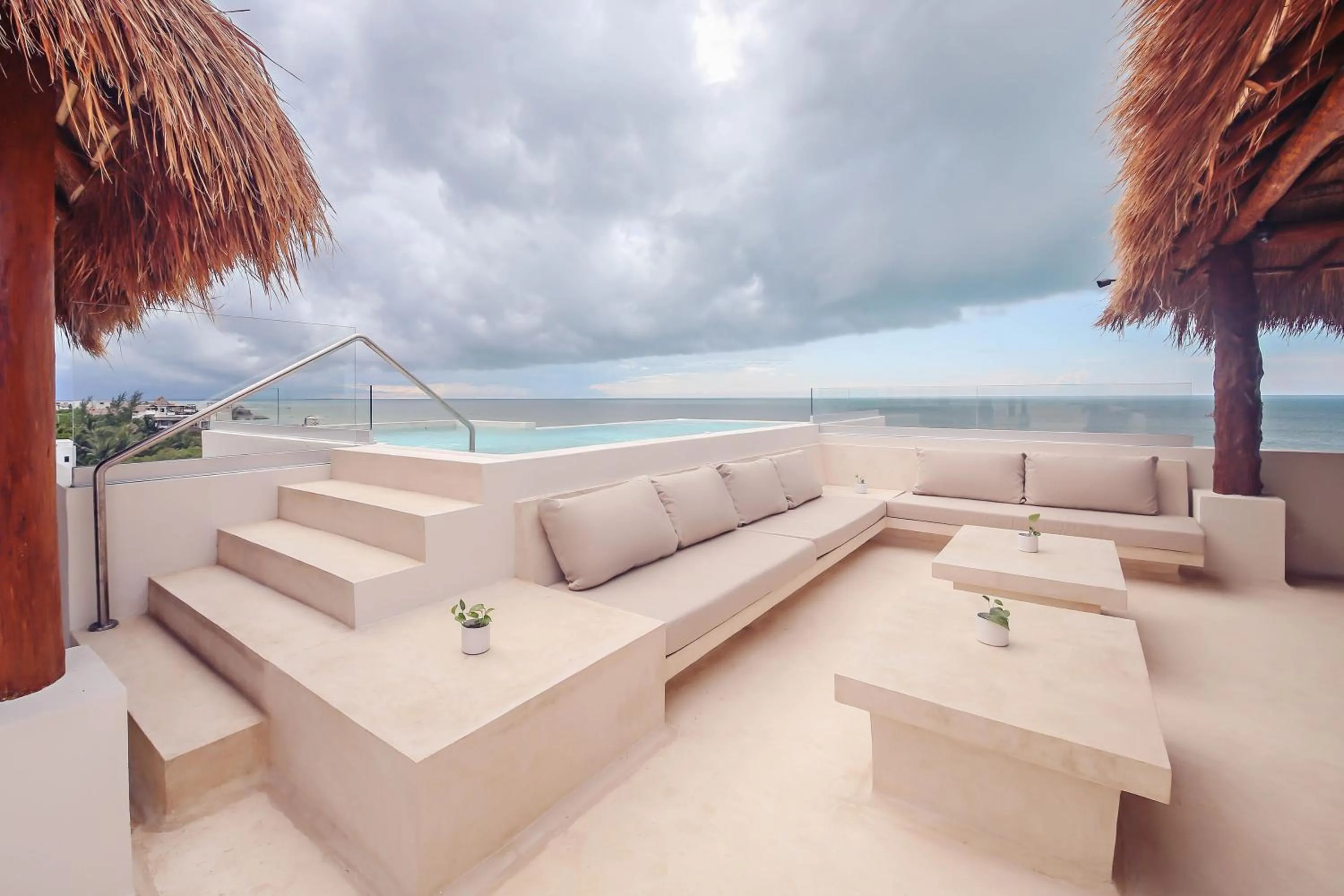 Solarium in Casa Astral Eco Luxury Holbox Island - Sunset and Ocean View with Rooftop Pool