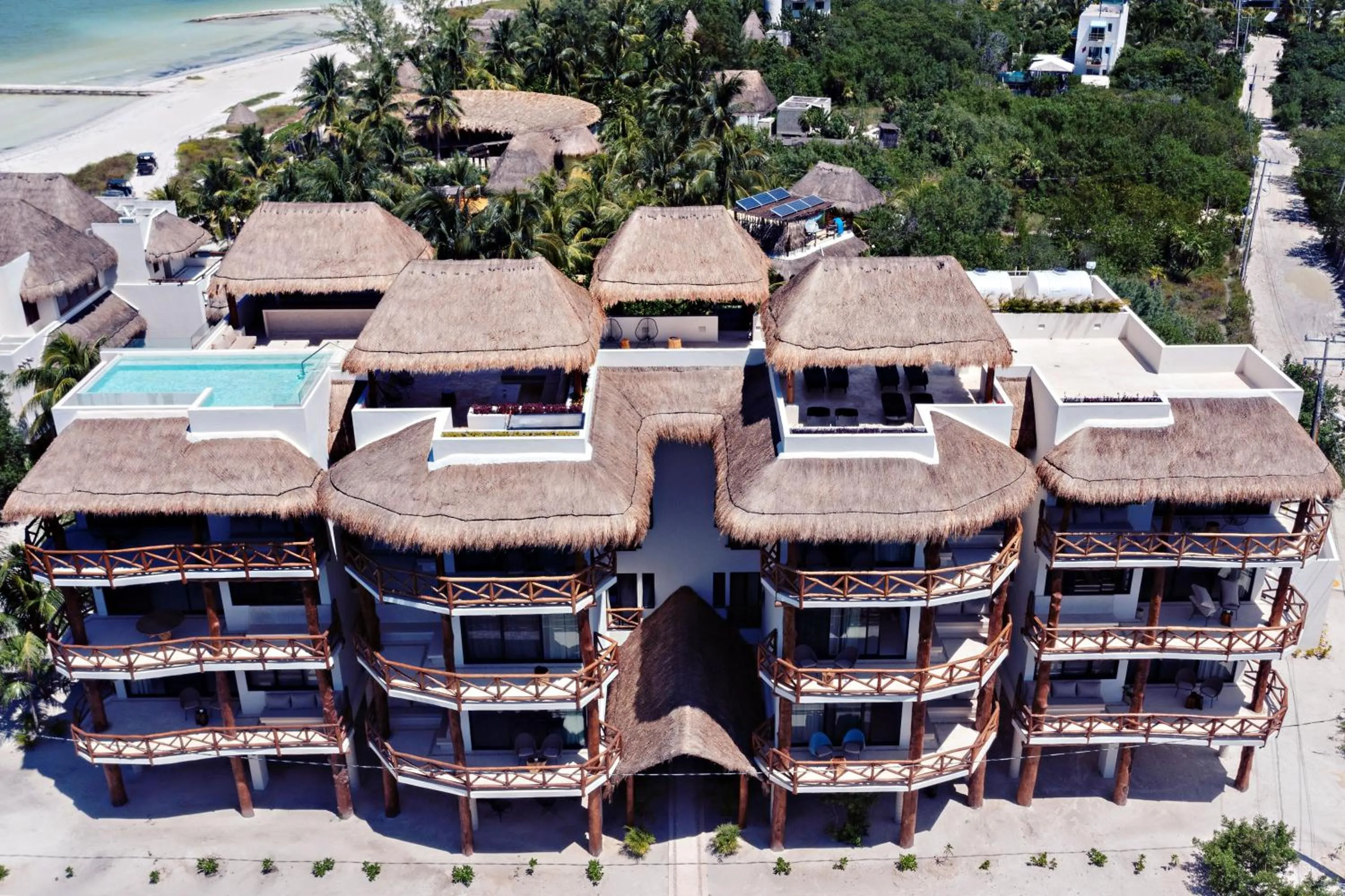 Property building in Casa Astral Eco Luxury Holbox Island - Sunset and Ocean View with Rooftop Pool