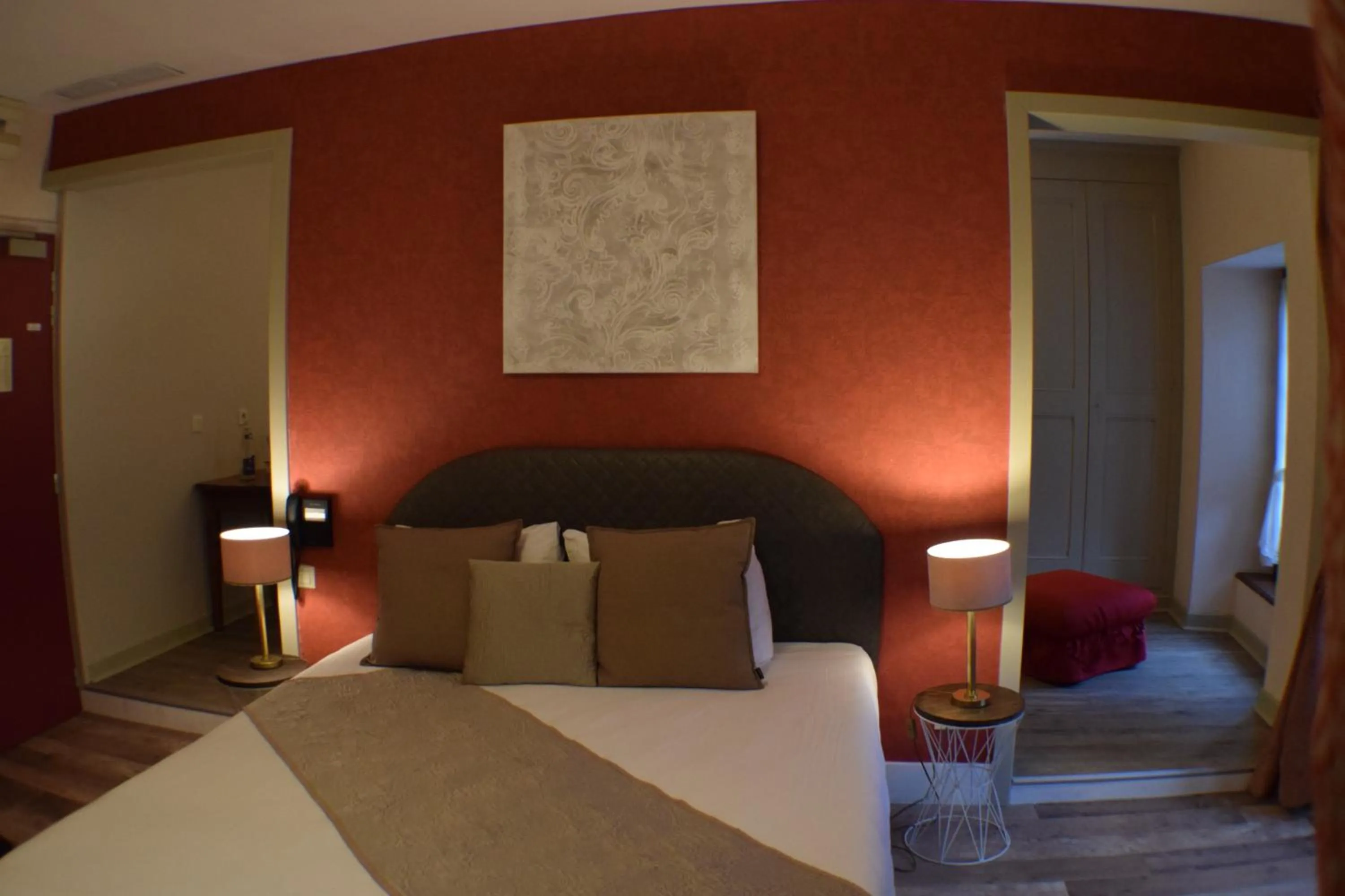 Bedroom, Bed in Logis Hôtel-Restaurant Le Relais