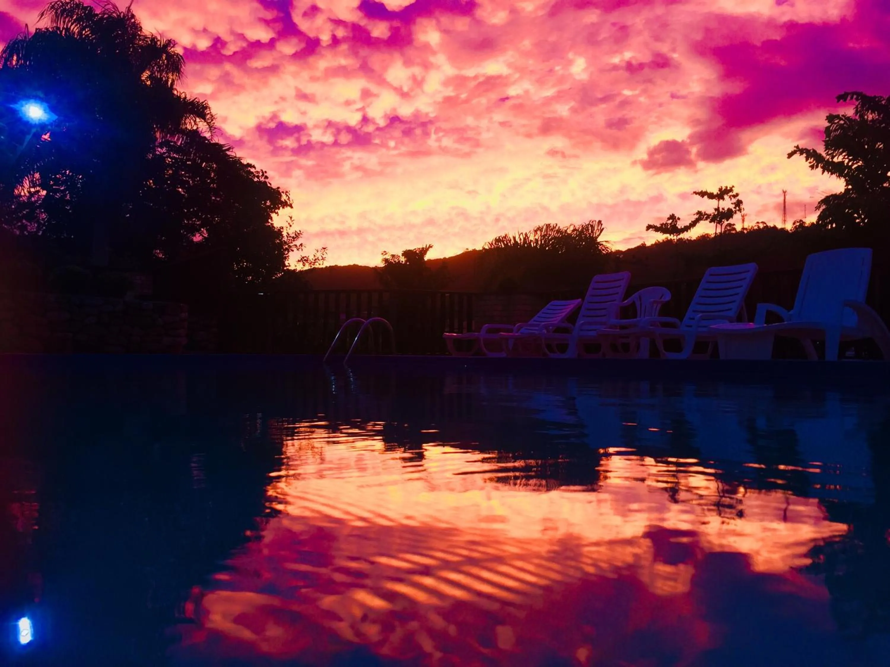 Swimming pool in Pousada Albacora