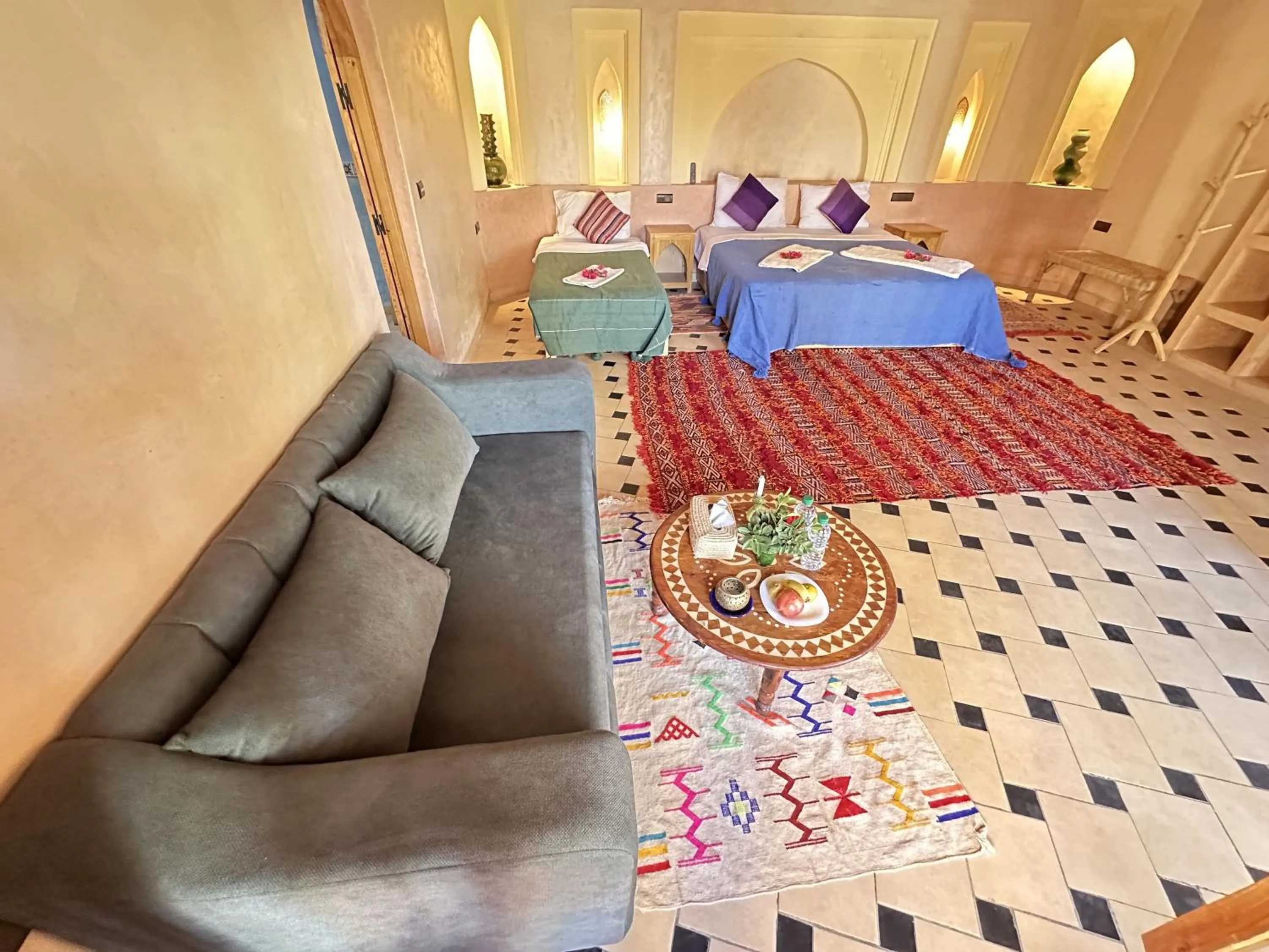 Bed in Oasis Tilogui-Luxury Hotel Restaurant and Desert Excursions In Zagora