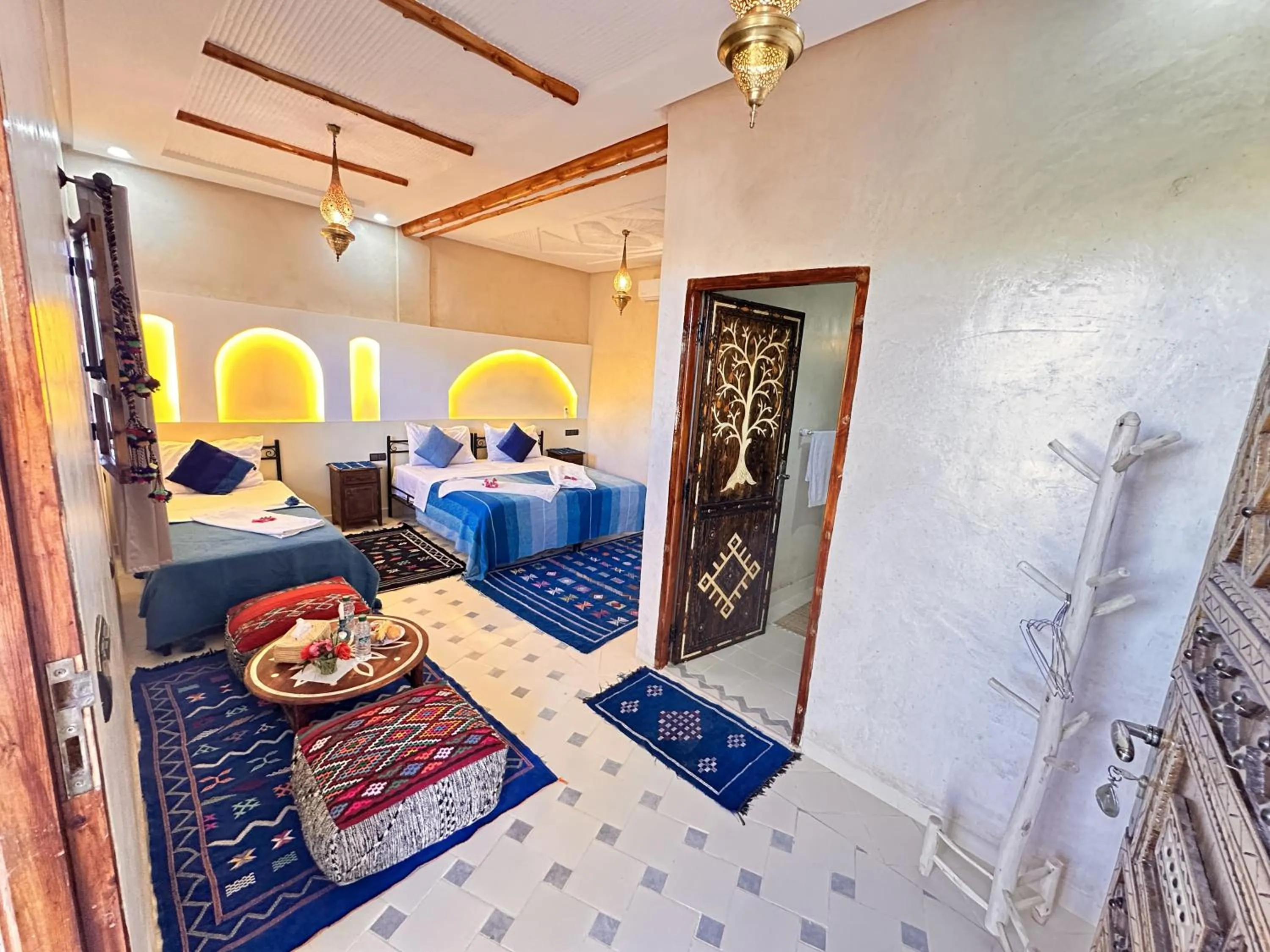 Bed in Oasis Tilogui-Luxury Hotel Restaurant and Desert Excursions In Zagora