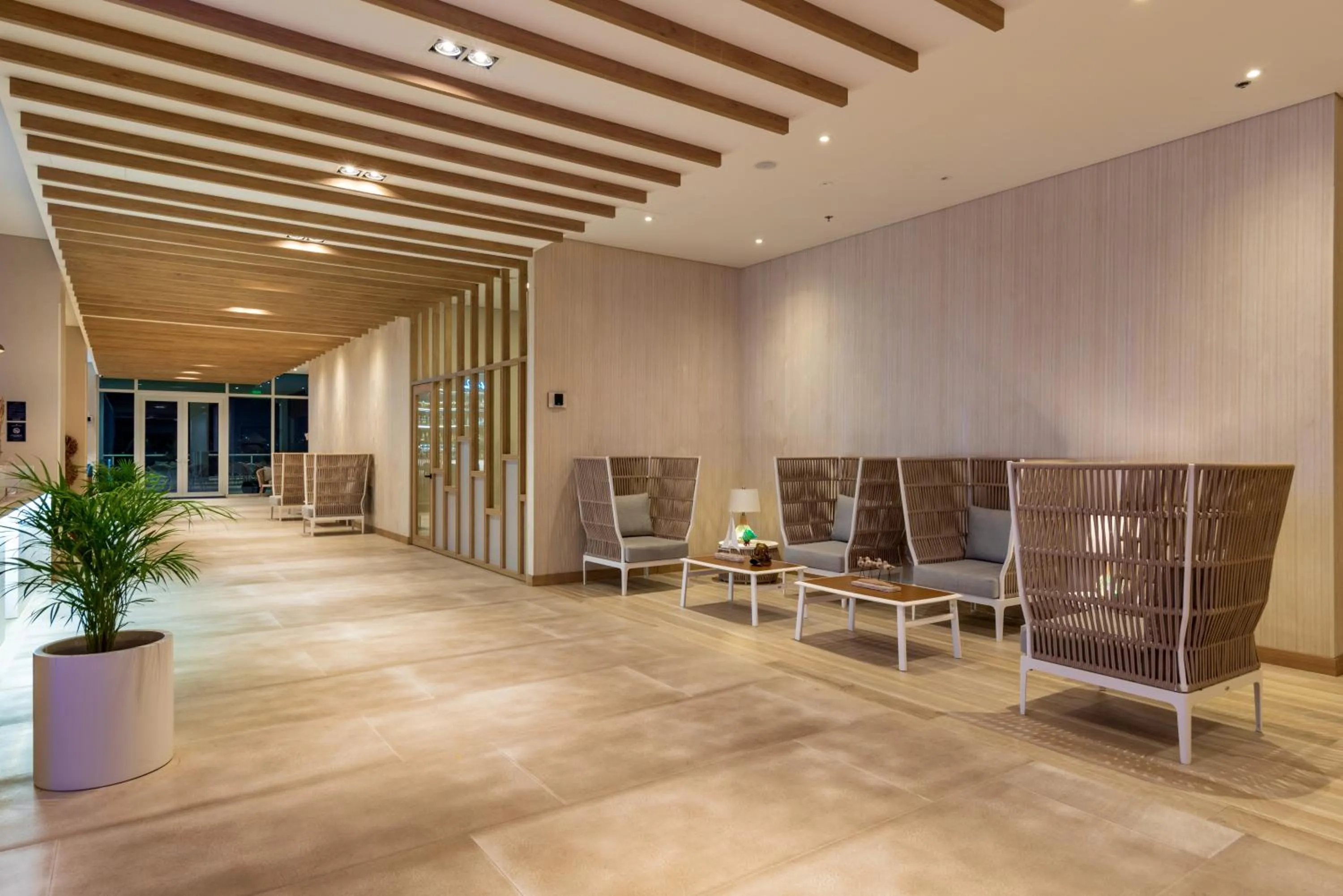 Lobby or reception in Aquamare Hotel