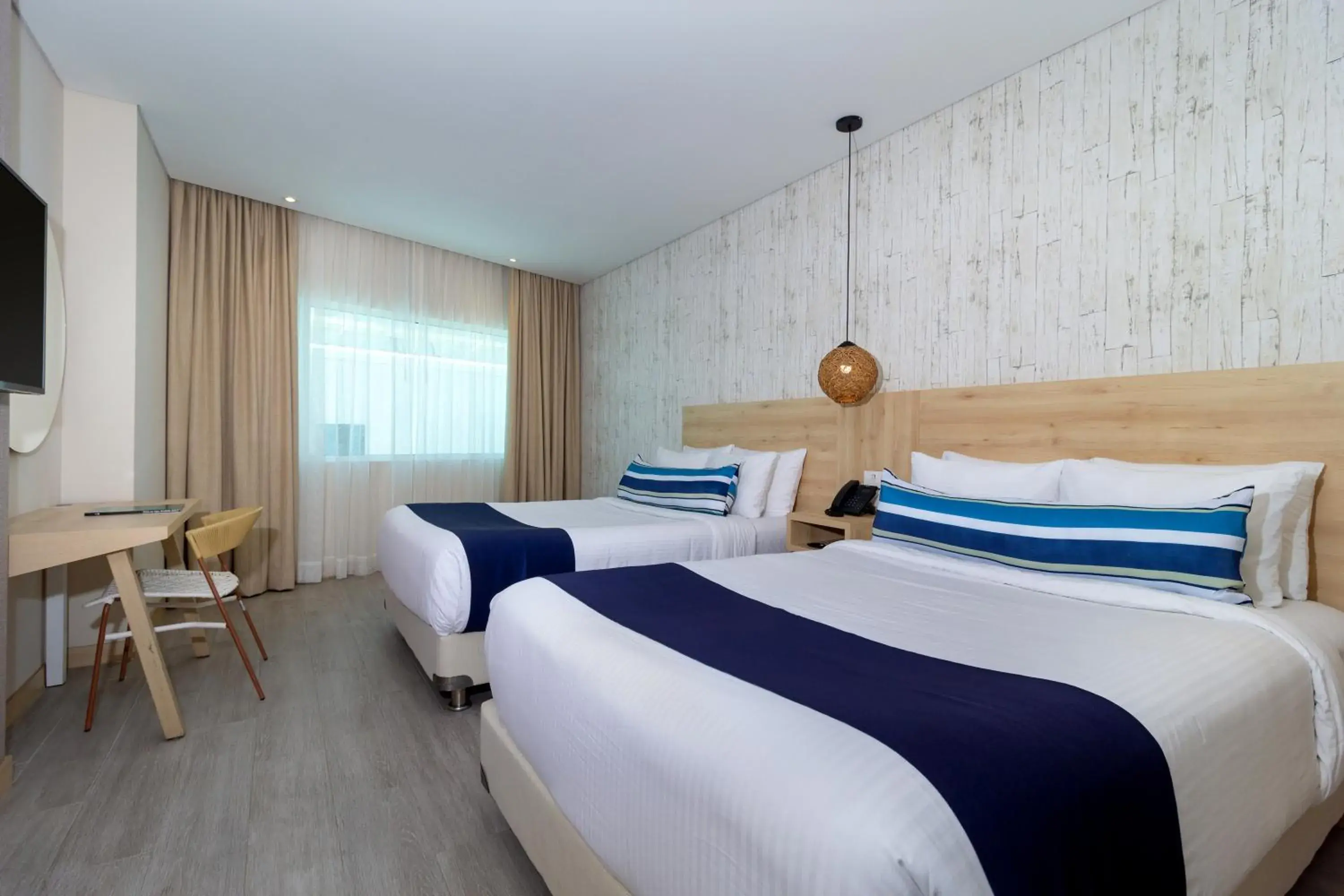 Double Room with Two Double Beds in Aquamare Hotel Double Room with Two Double Beds in Aquamare Hotel