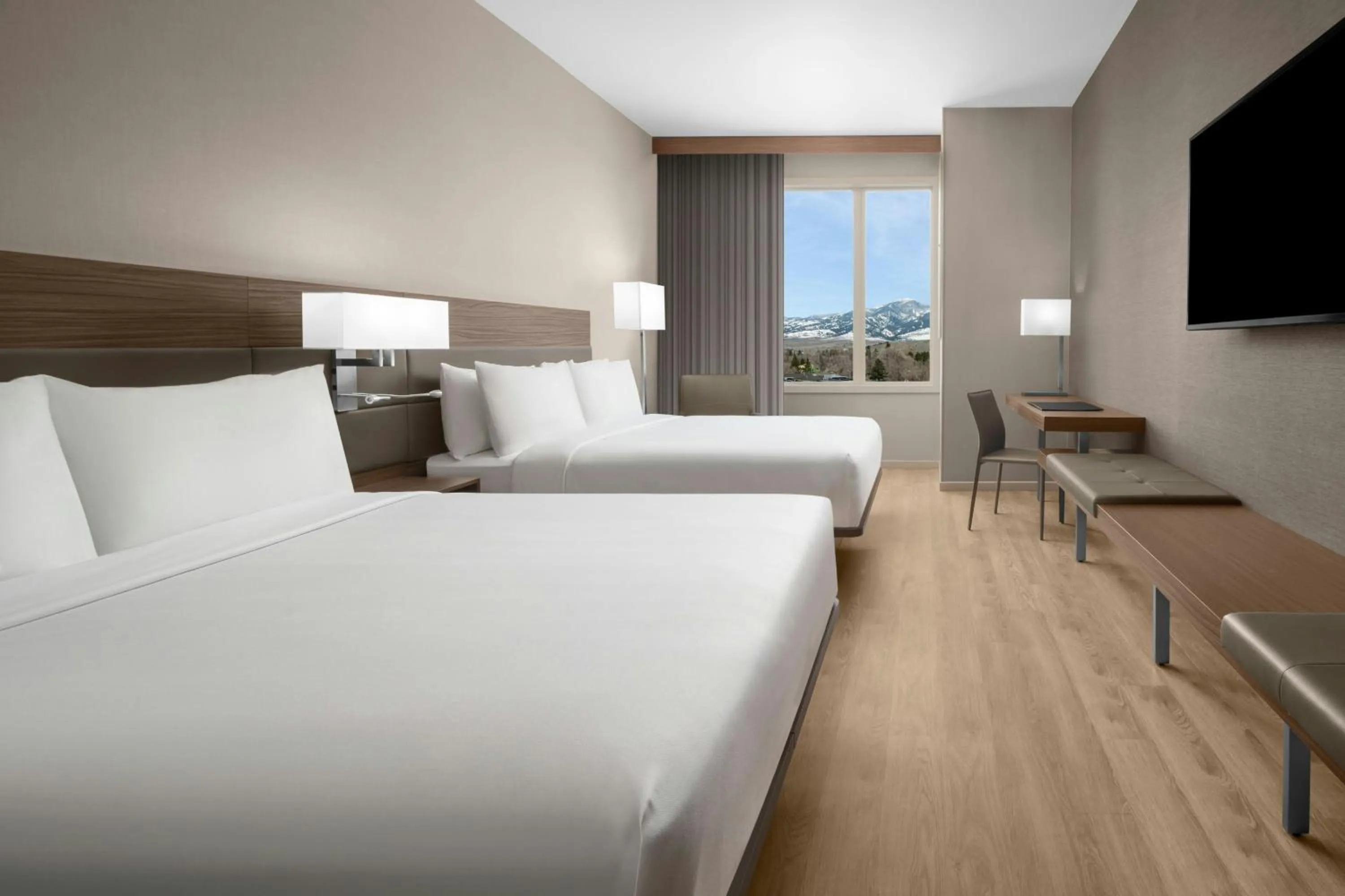 Photo of the whole room, Bed in AC Hotel by Marriott Bozeman Downtown