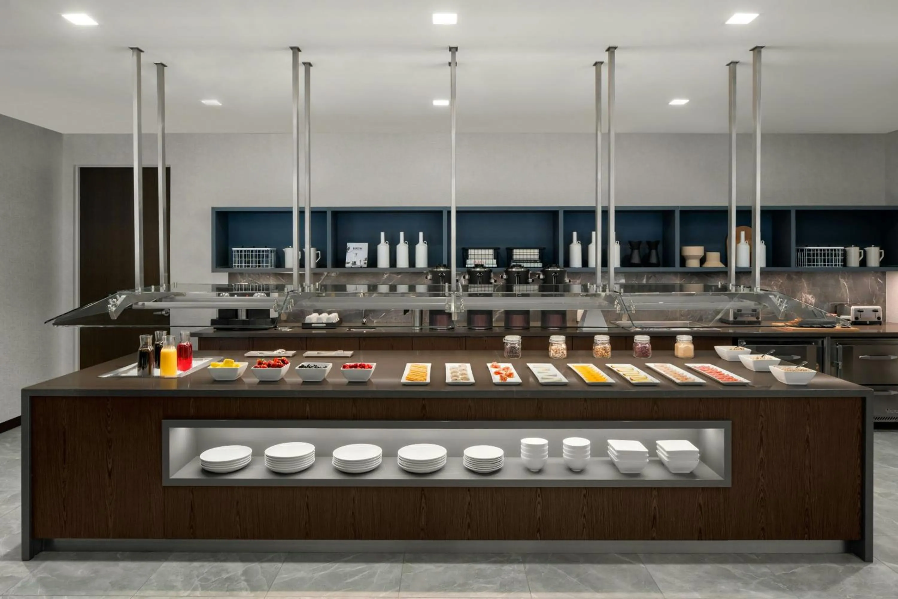 Kitchen or kitchenette in AC Hotel by Marriott Bozeman Downtown