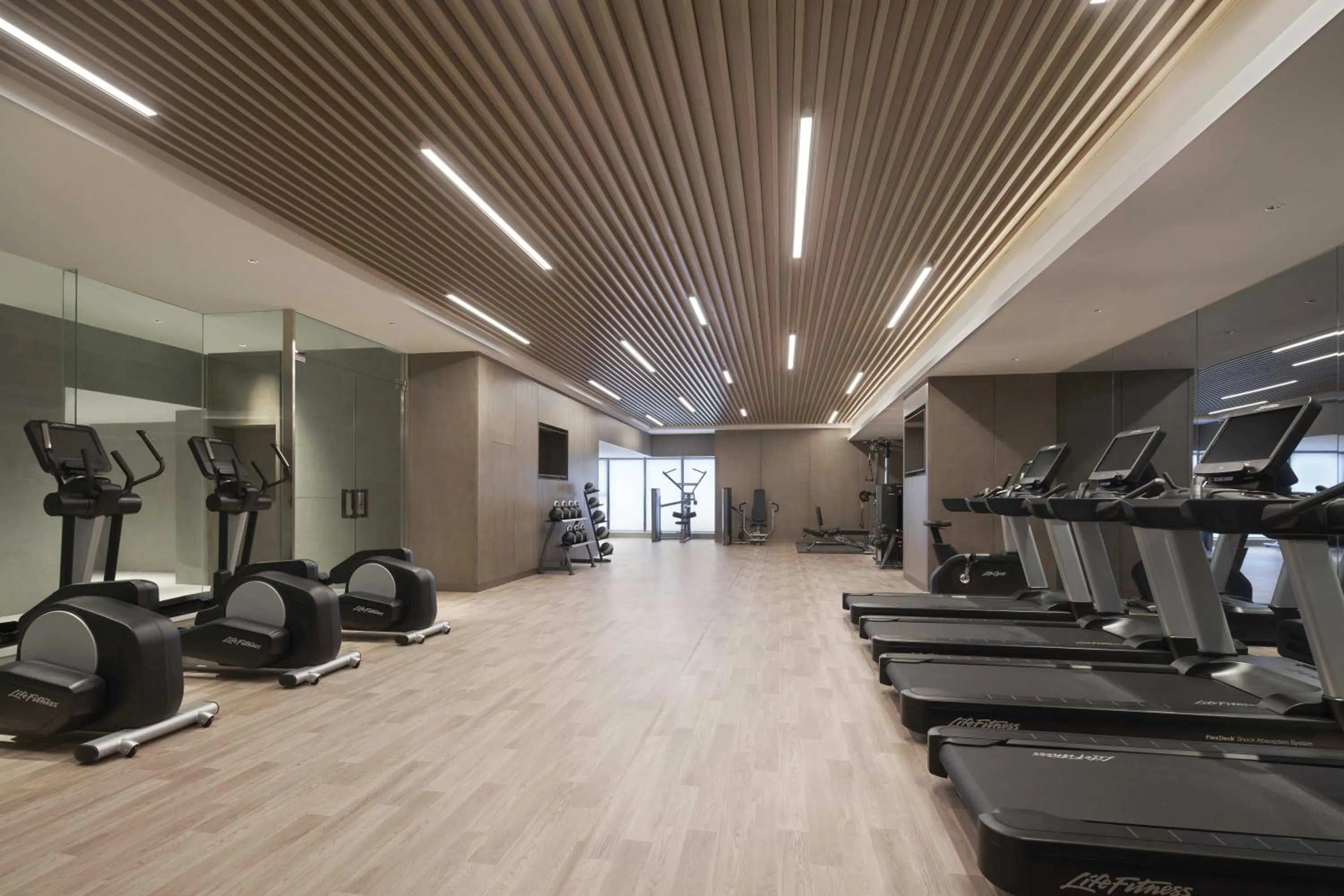 Fitness centre/facilities in Wenzhou Marriott Hotel
