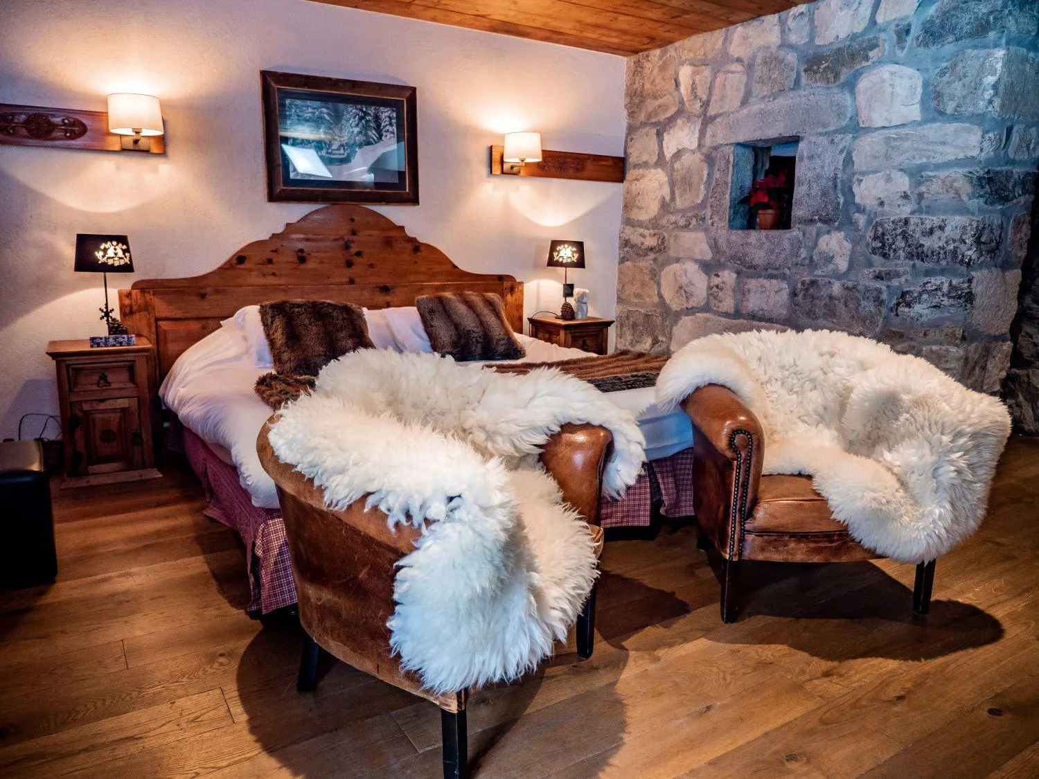 Bedroom in Les Chalets de la Serraz