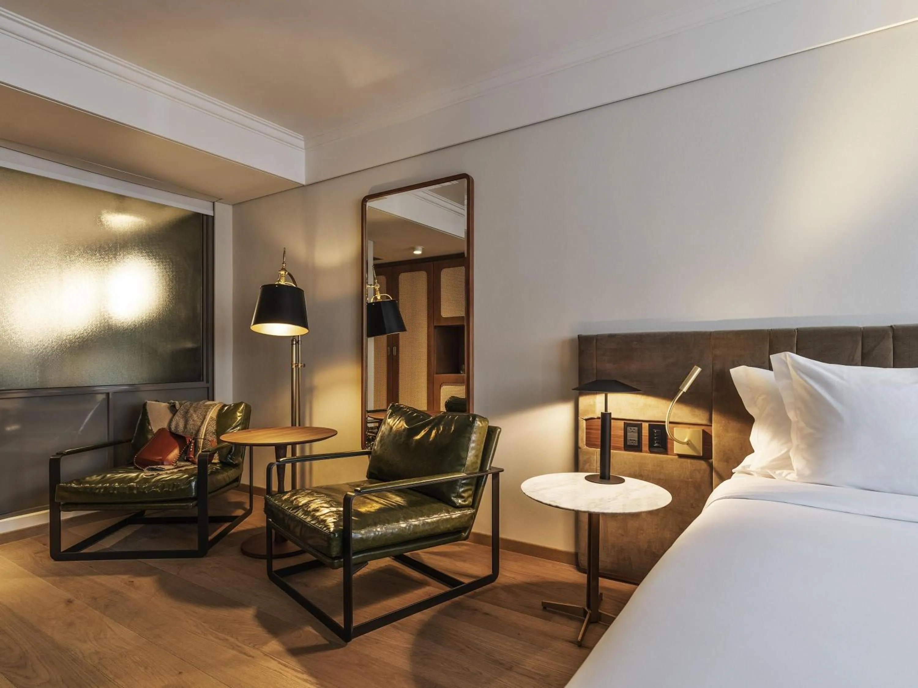 Bedroom, Bed in Costanero Hotel Montevideo - MGallery Collection