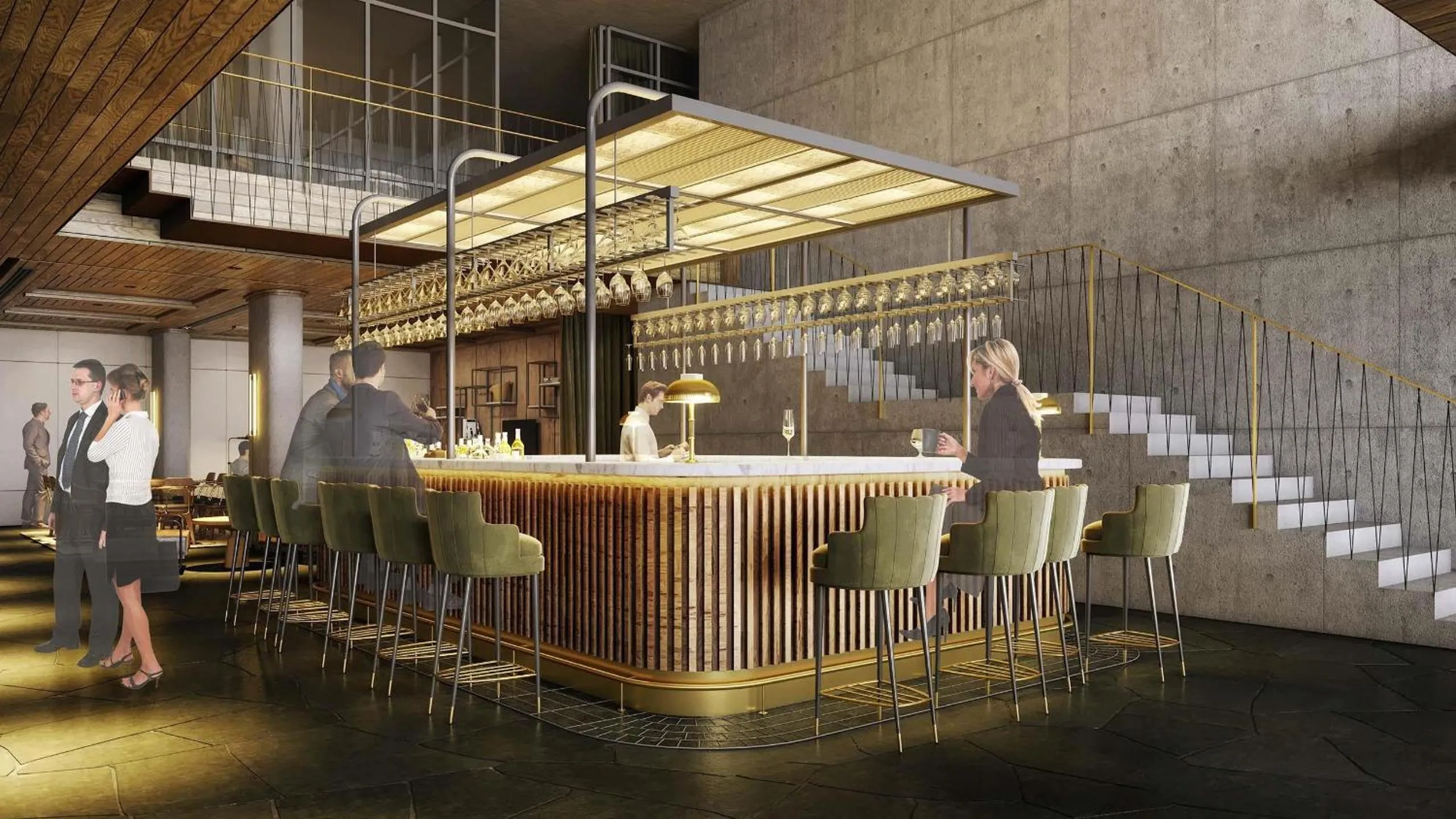 Lounge or bar in Costanero Hotel Montevideo - MGallery Collection