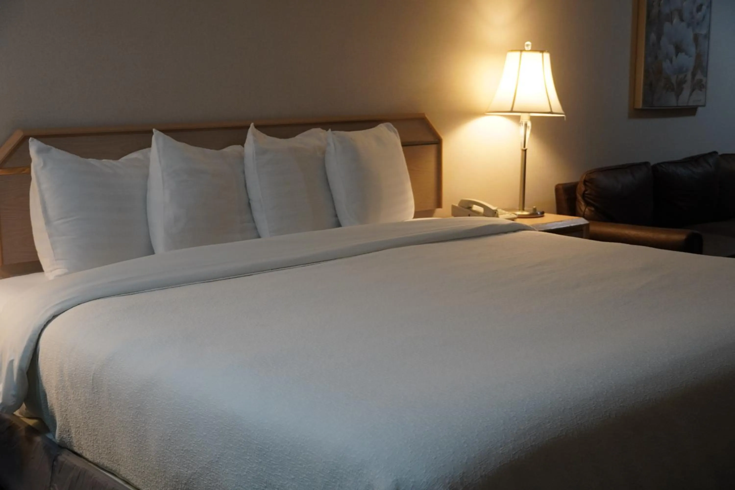 Bed in Timberland Inn & Suites