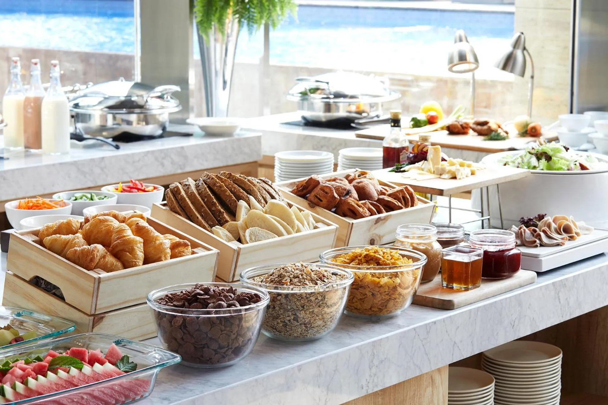 American breakfast in Fraser Residence Menteng Jakarta