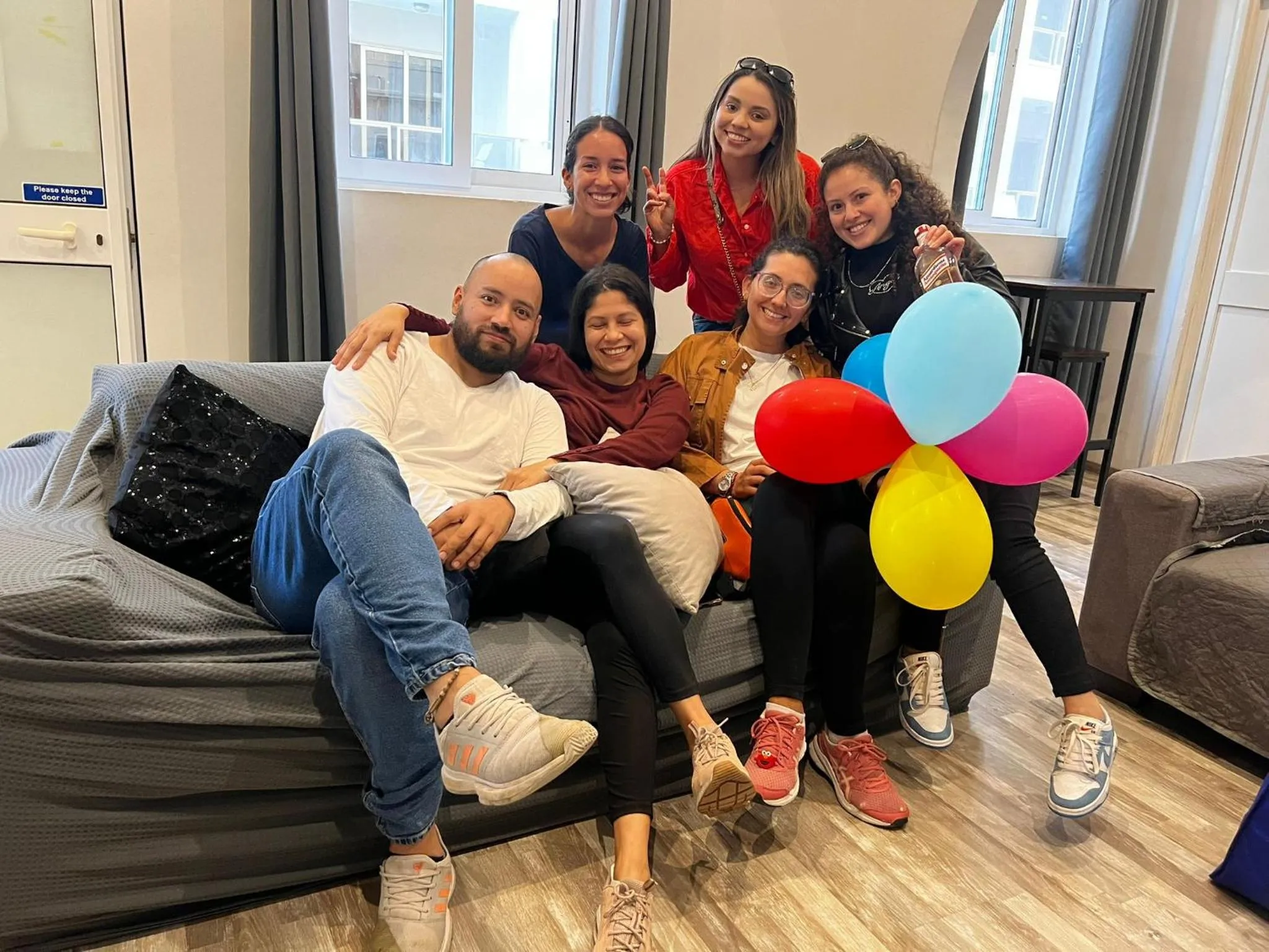 group of guests in Bookarest Hostel Malta