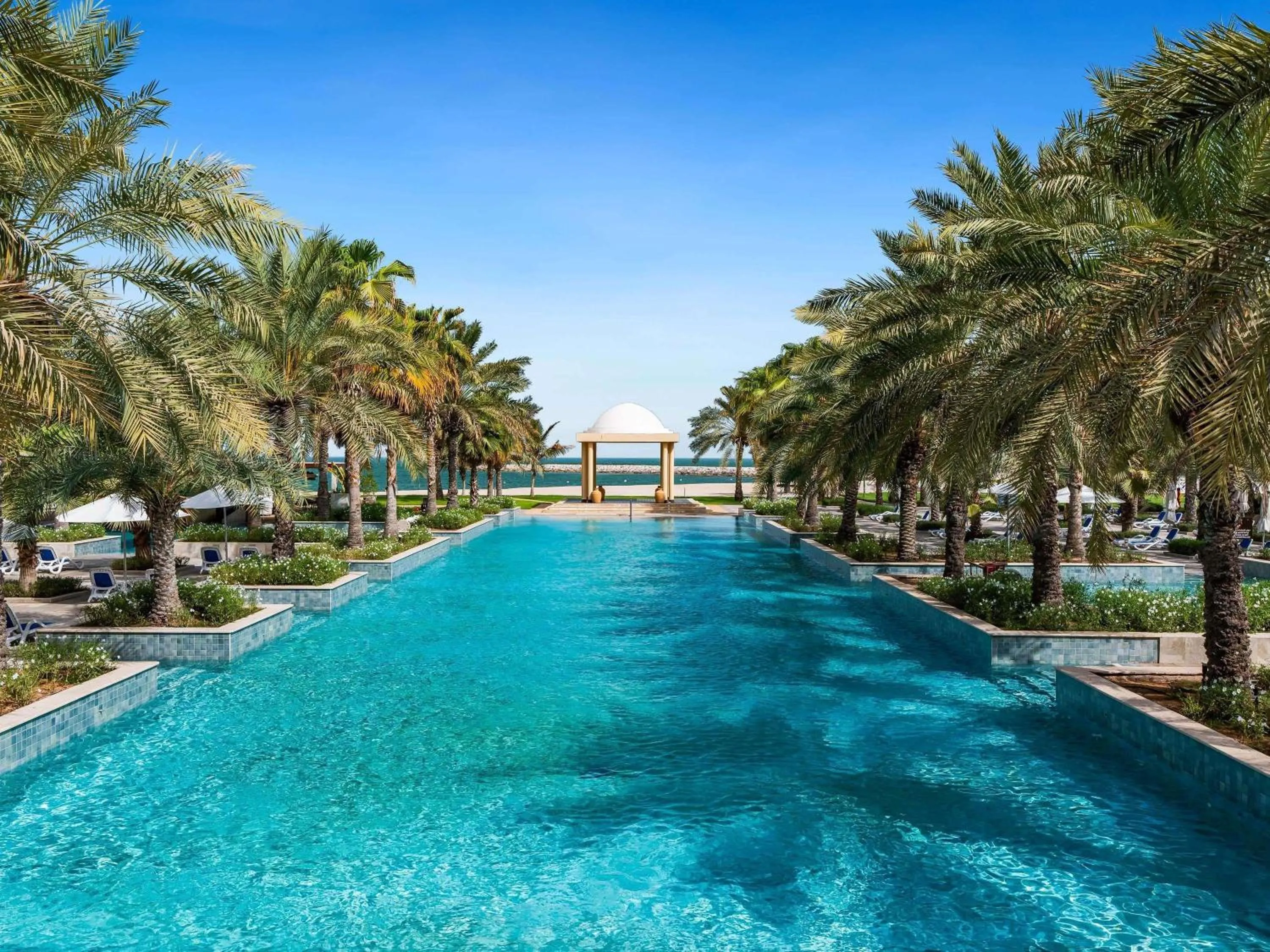 Pool view in Rixos Al Mairid Ras Al Khaimah - Ultra All Inclusive