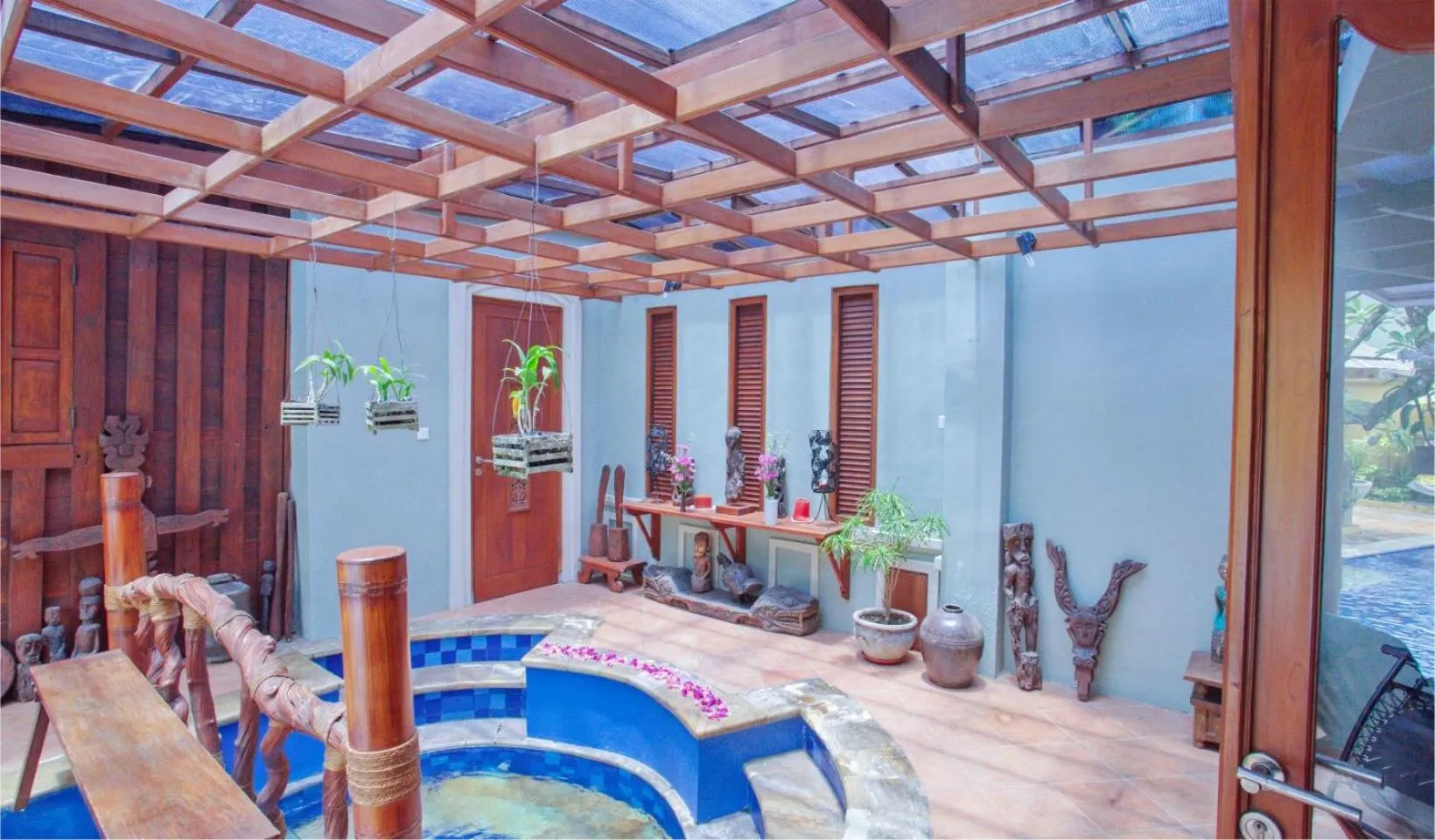 Dining area in Villa Naga Maya