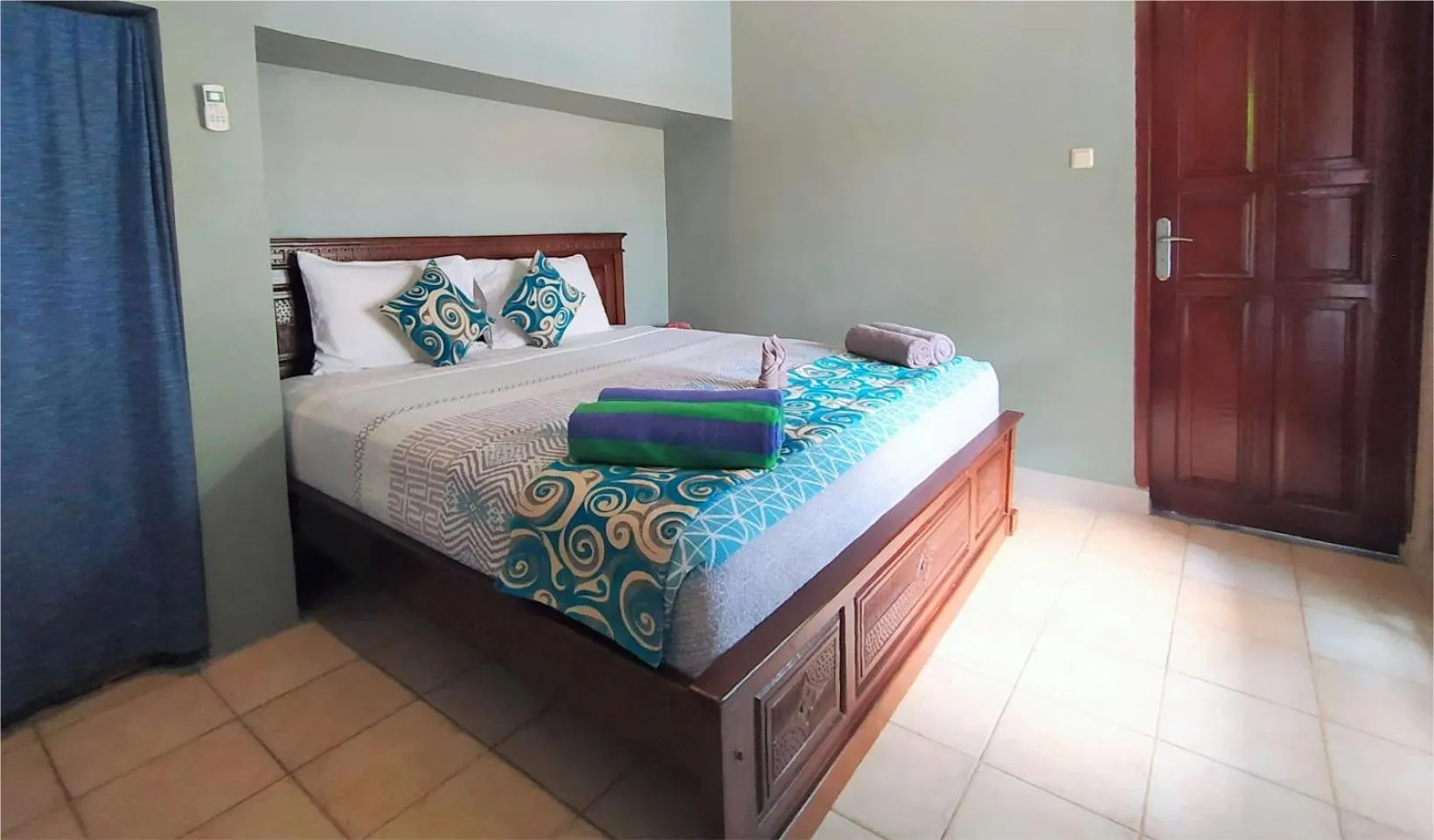 Bed in Villa Naga Maya