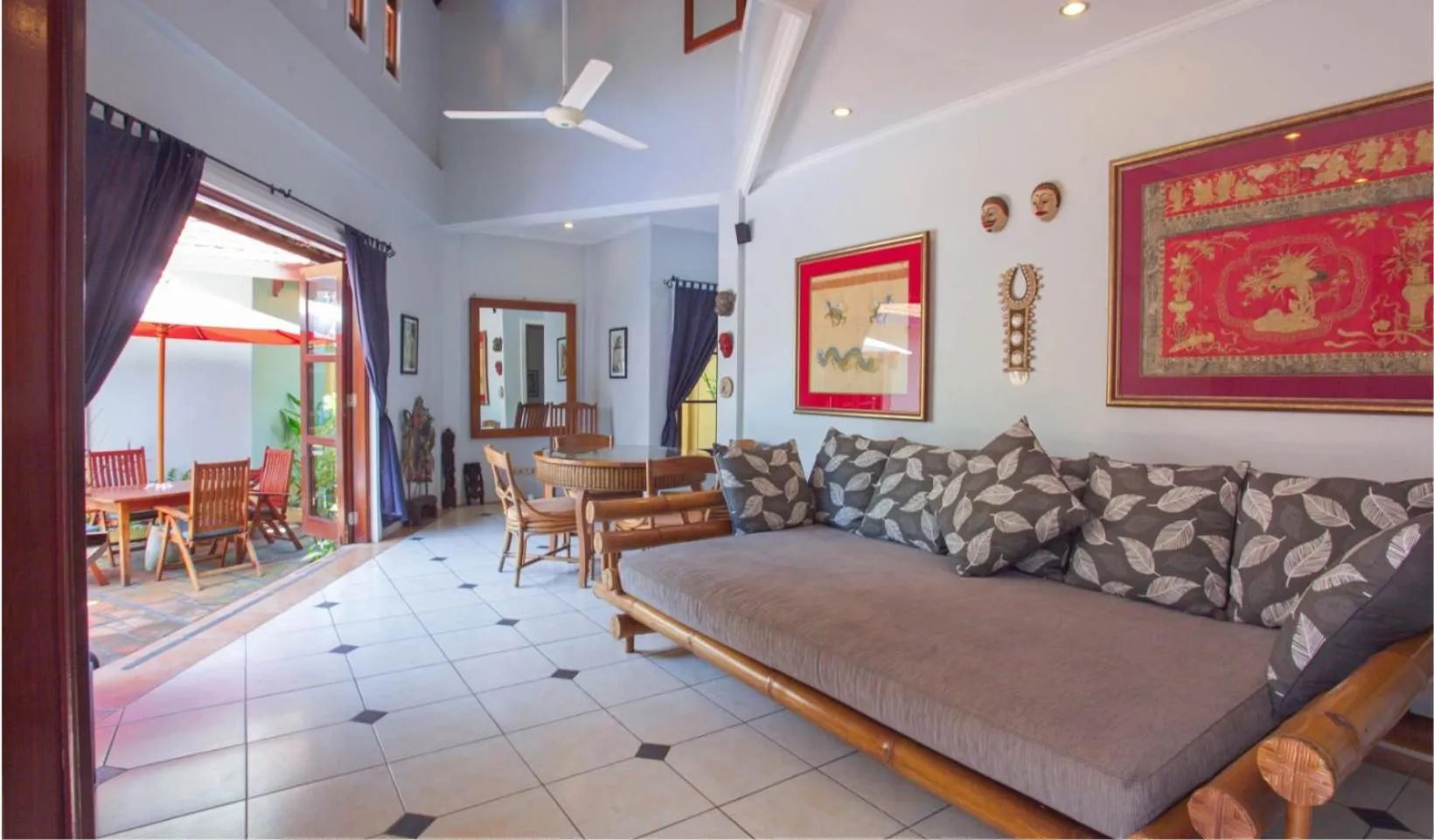 Living room in Villa Naga Maya