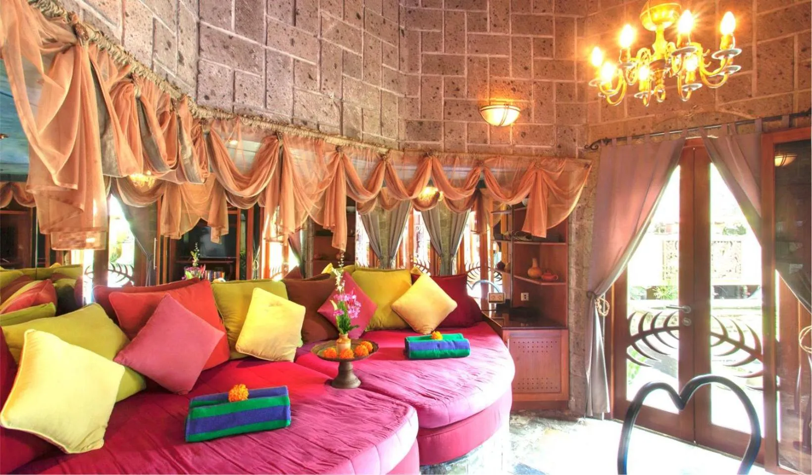 Living room in Villa Naga Maya