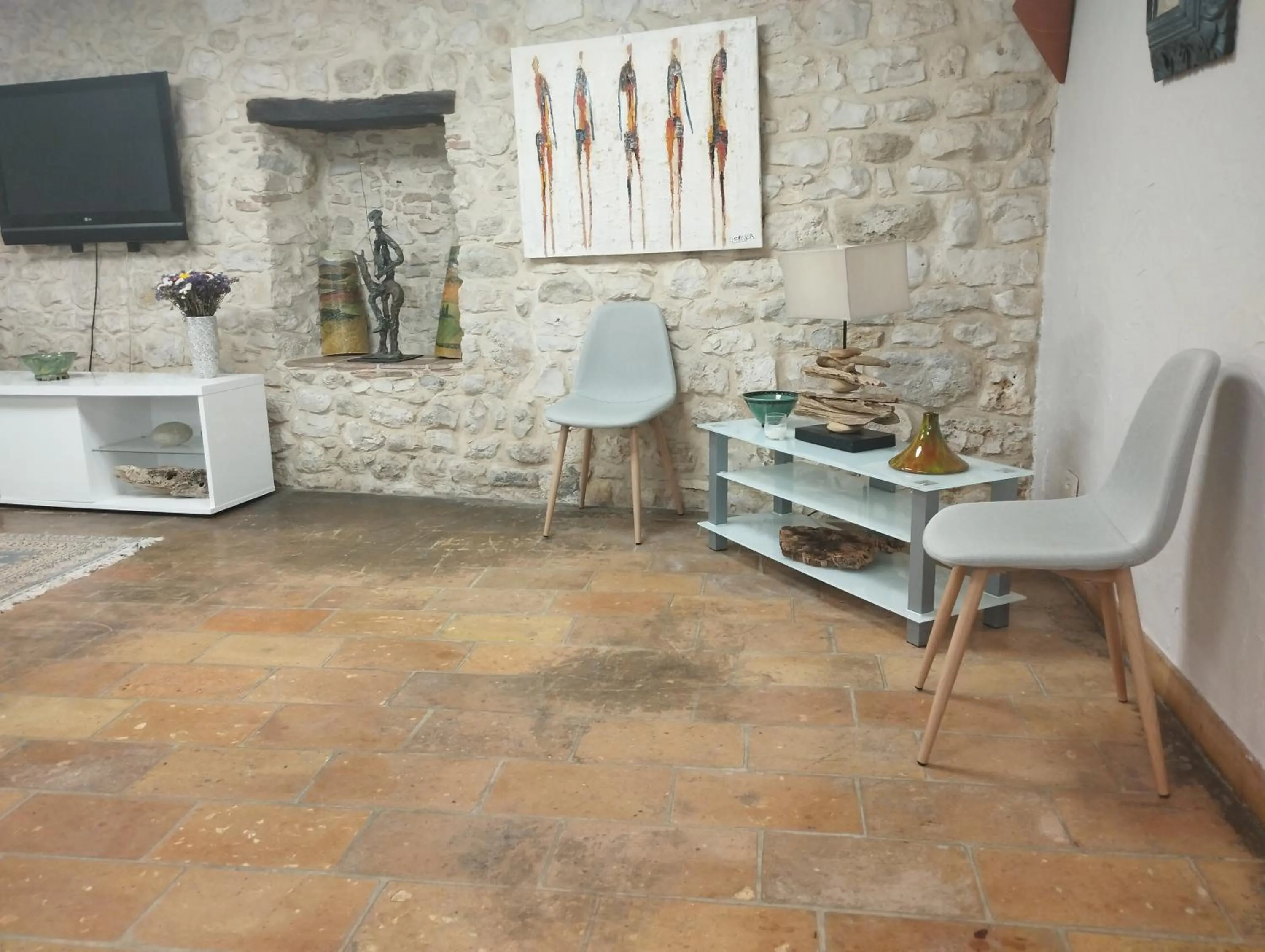 Living room in Logis Hotel Restaurant L'Esquielle