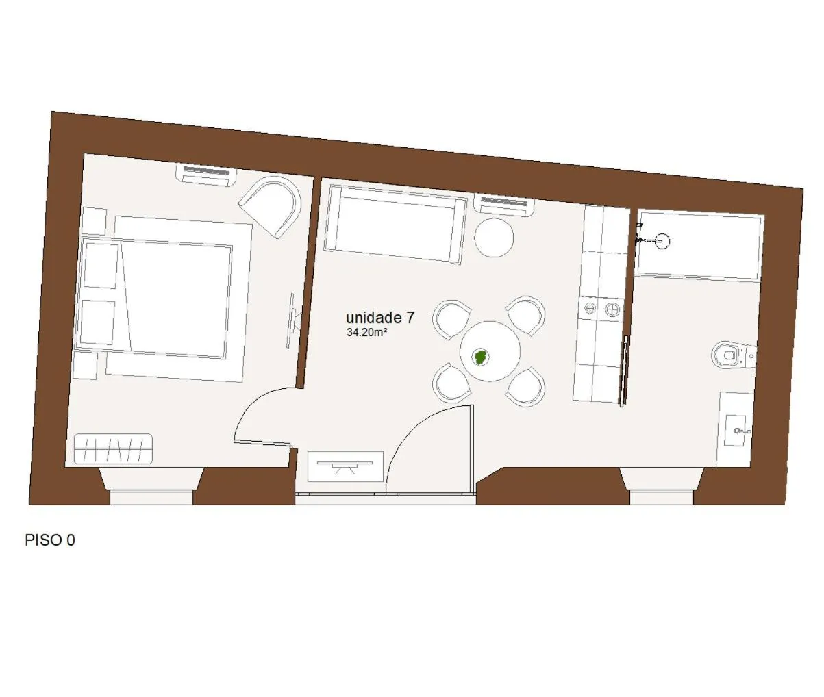 Floor plan in Casa Soure Suites and Apartments
