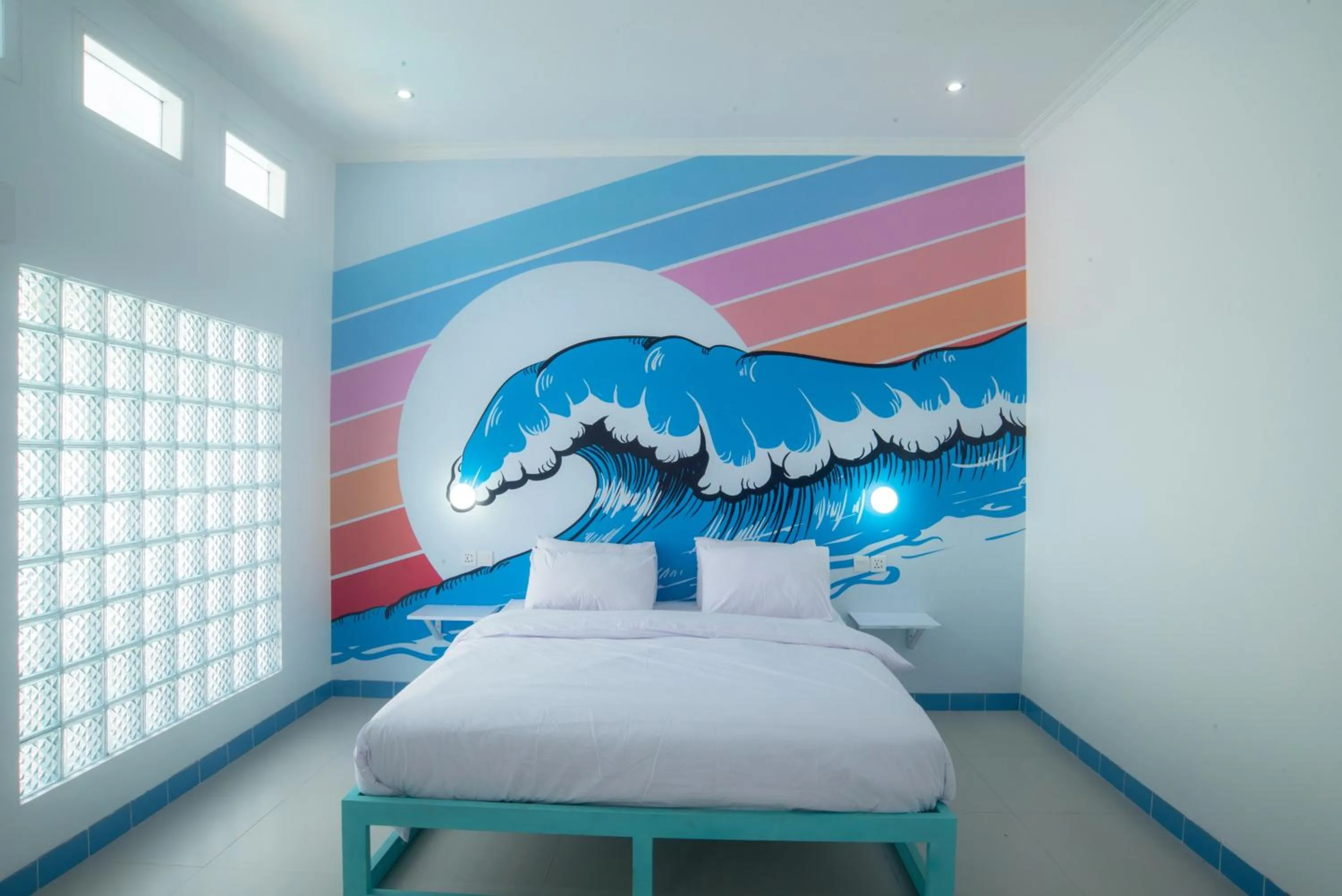 Bed in Mad Monkey Kuta Lombok