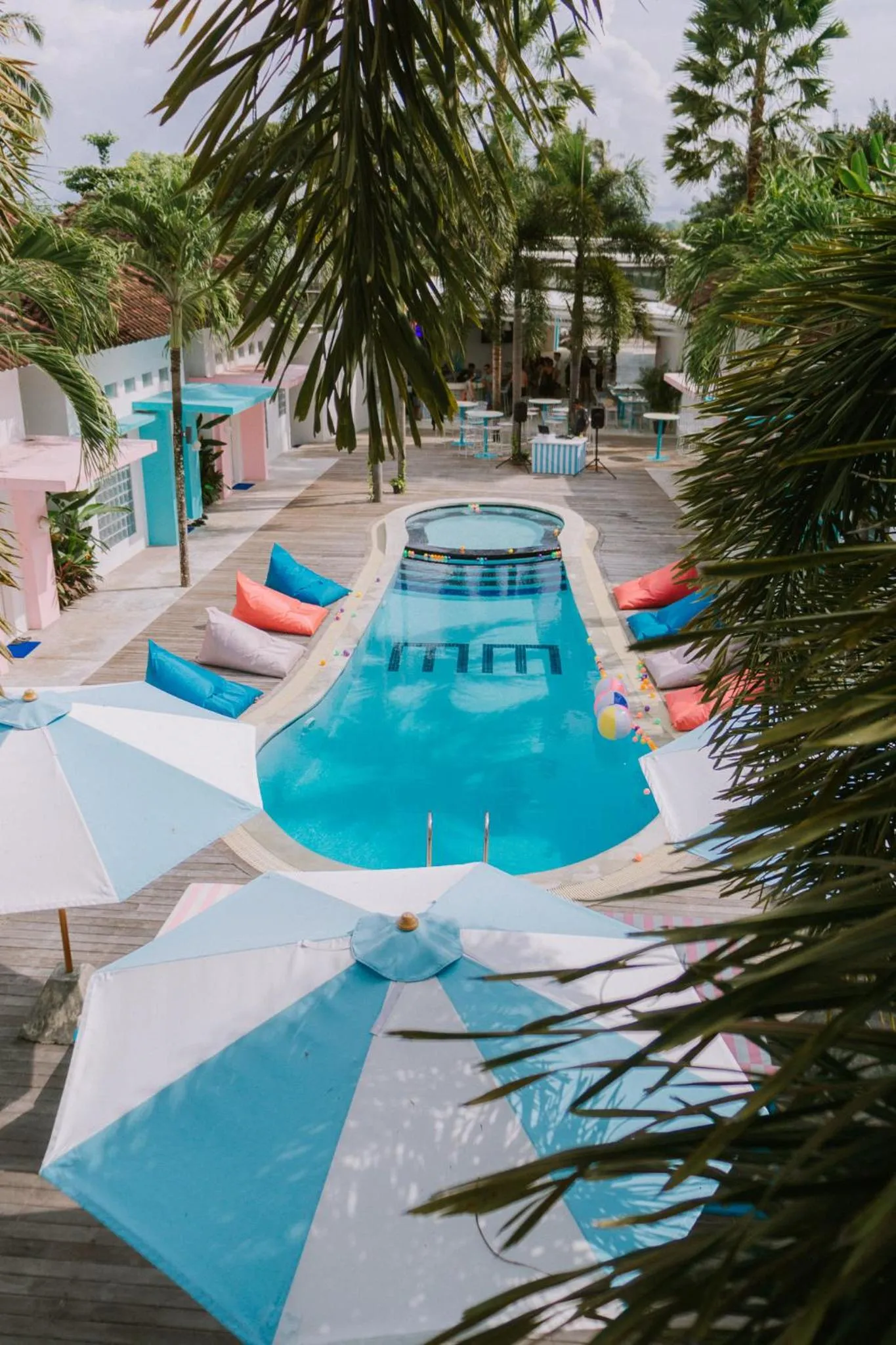 Pool view in Mad Monkey Kuta Lombok