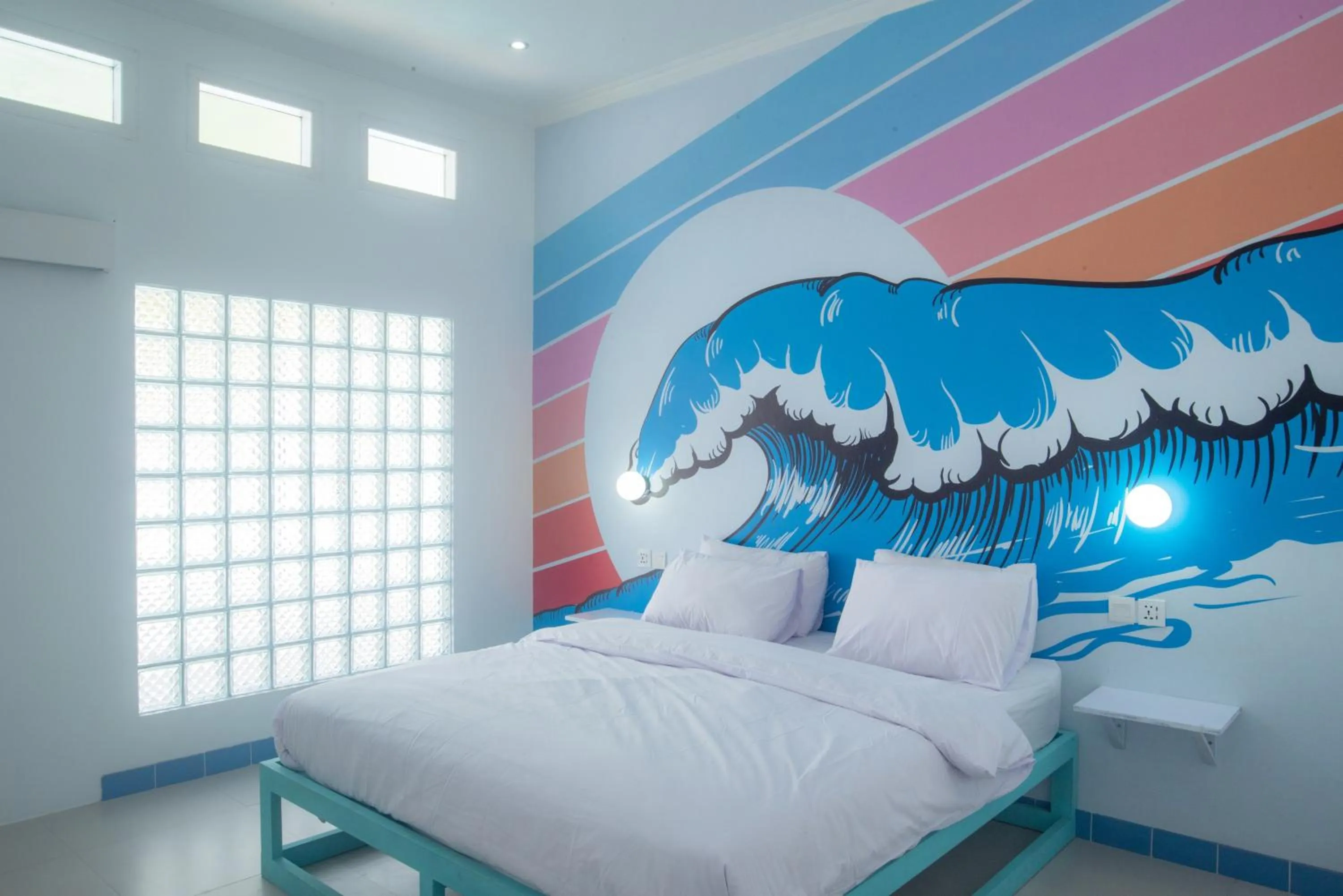 Bed in Mad Monkey Kuta Lombok