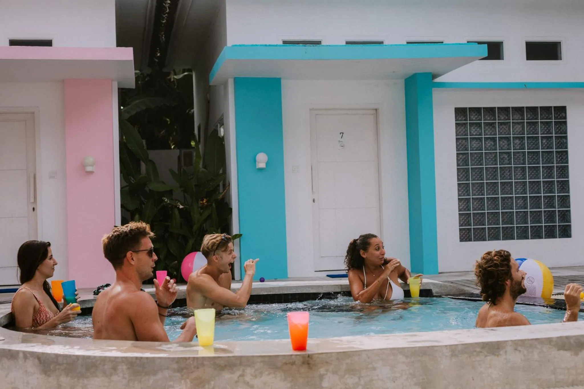 Swimming pool in Mad Monkey Kuta Lombok