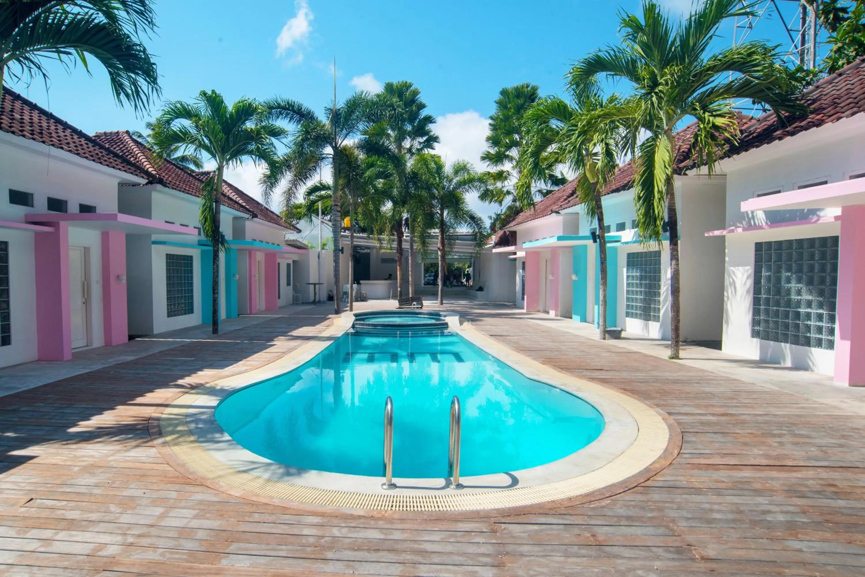 Pool view in Mad Monkey Kuta Lombok