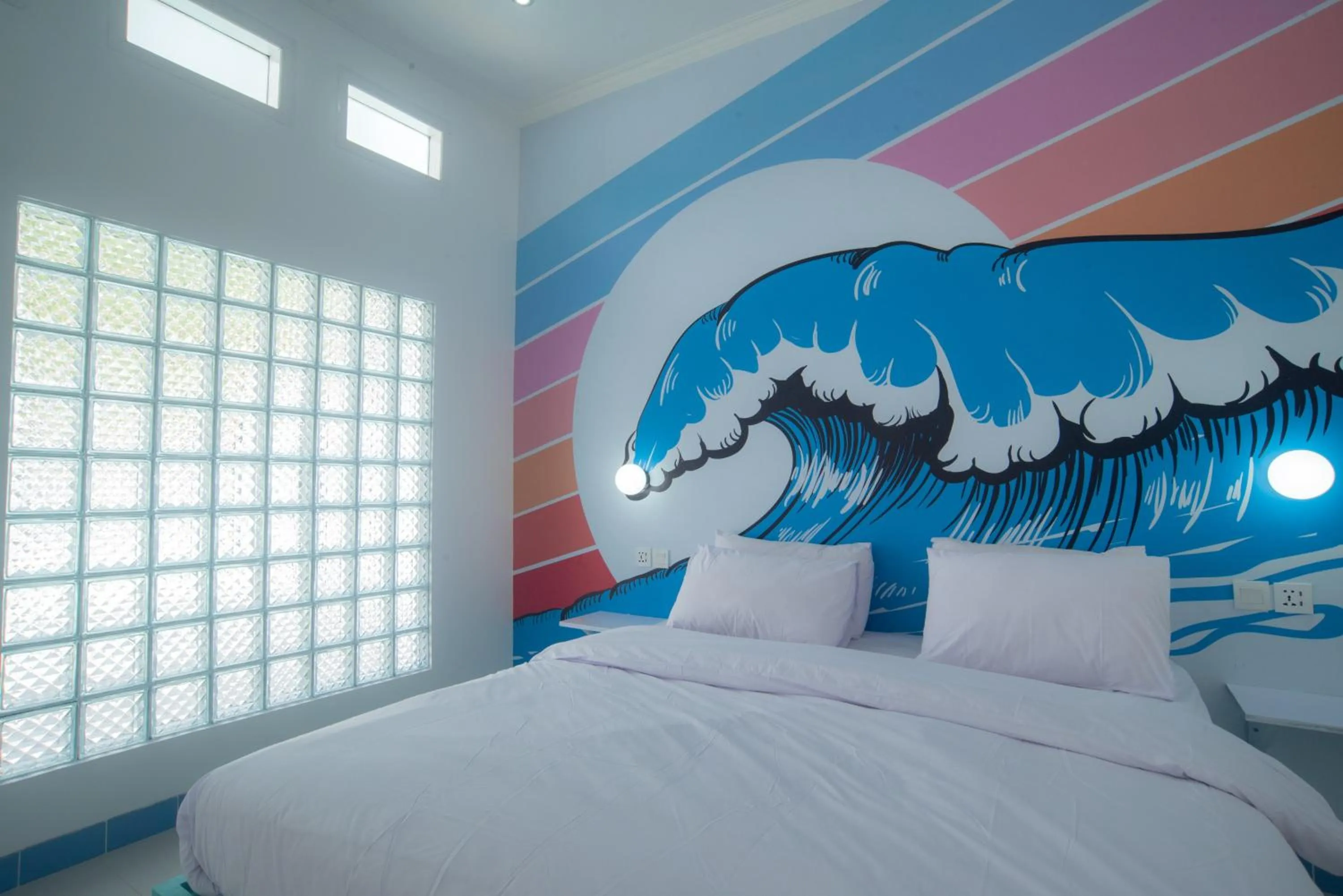 Bed in Mad Monkey Kuta Lombok