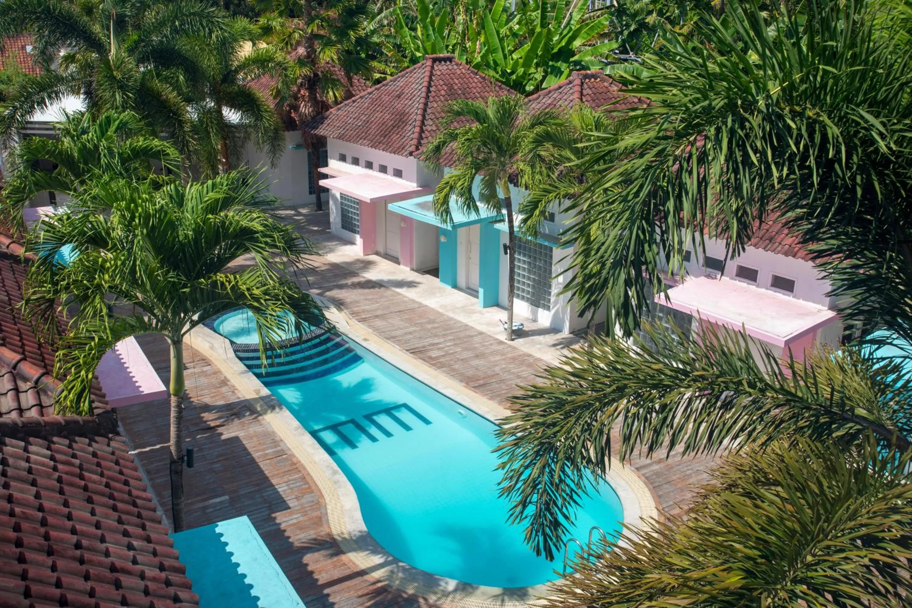 Pool view in Mad Monkey Kuta Lombok
