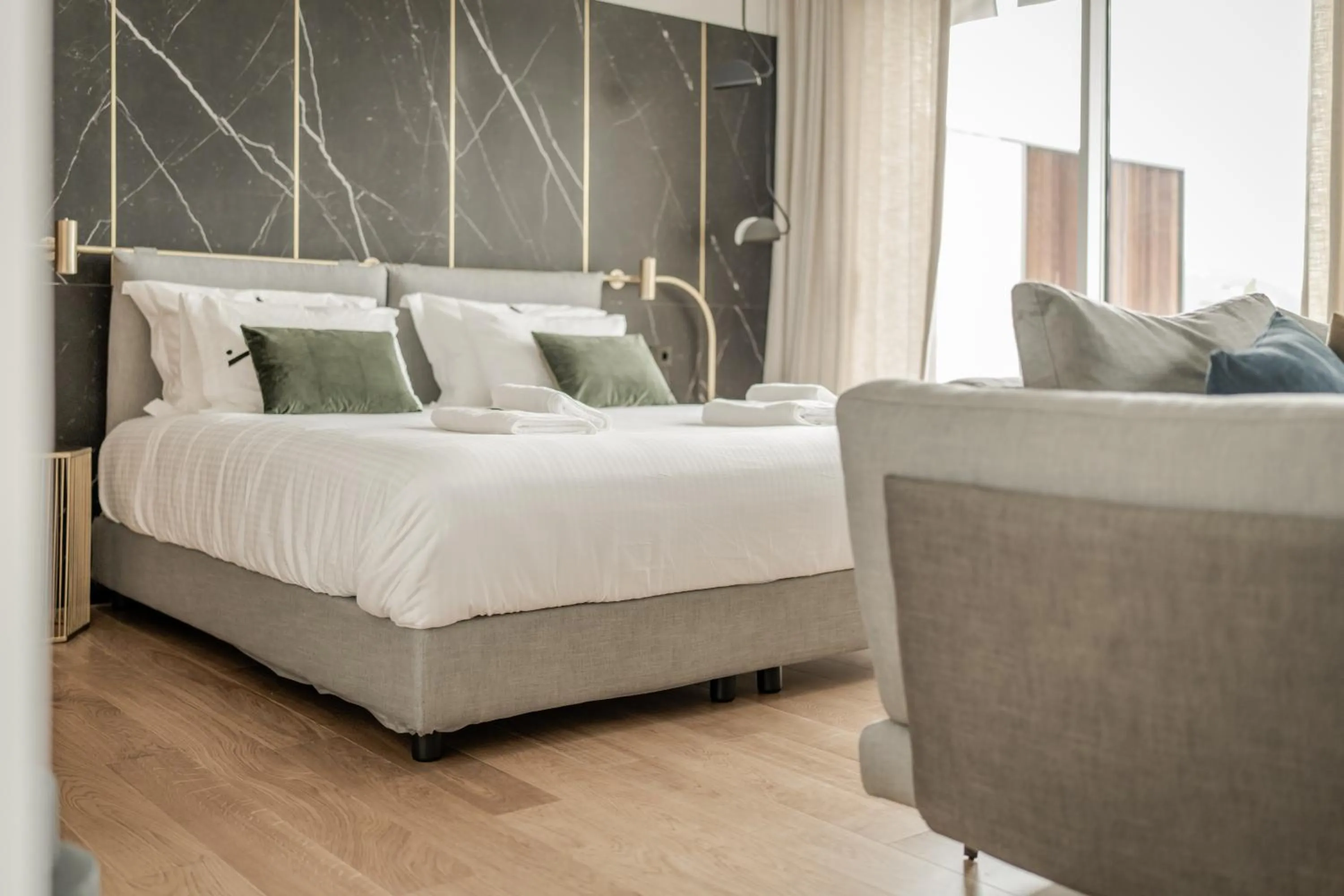 Bed in Athinaion Recreation Suites